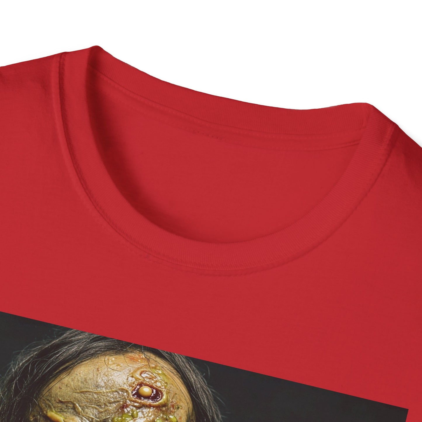 Apocalyptic Portrait Tee, bold, decaying zombie graphic