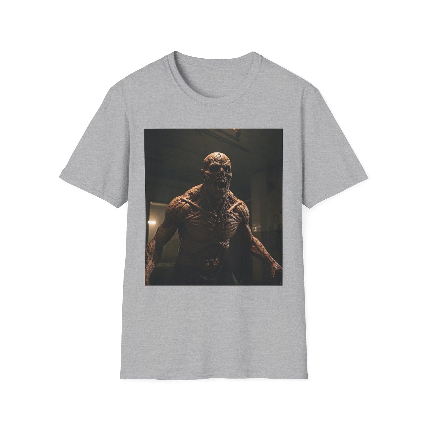 Apocalyptic Portrait Tee, bold, decaying zombie graphic