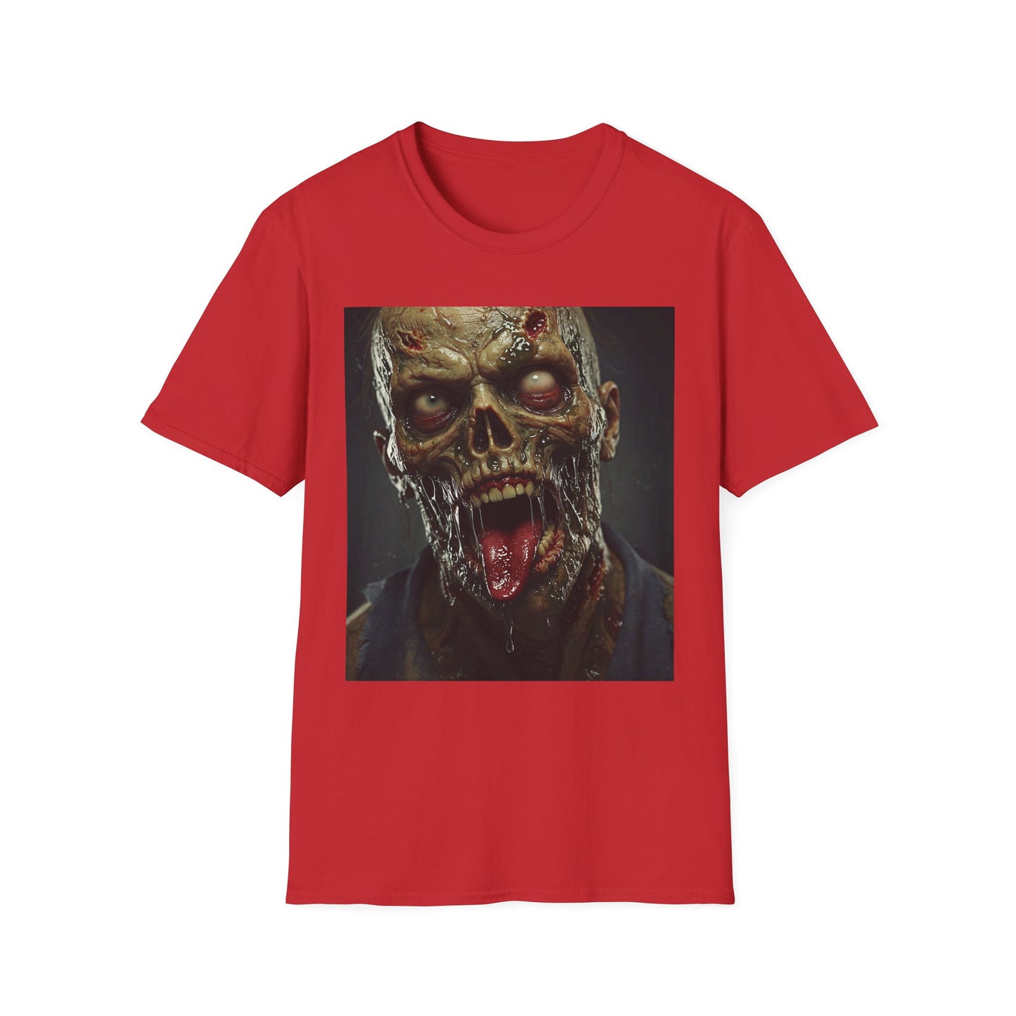 Apocalyptic Portrait Tee, bold, decaying zombie graphic