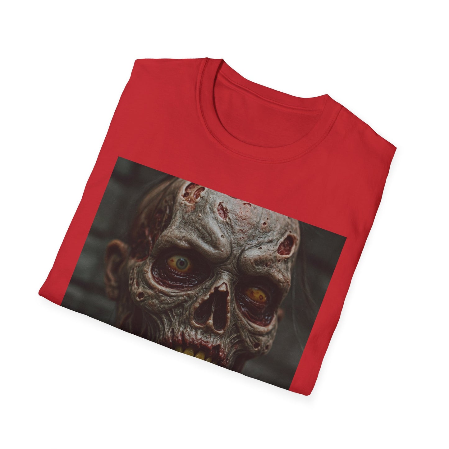 Apocalyptic Portrait Tee, bold, decaying zombie graphic