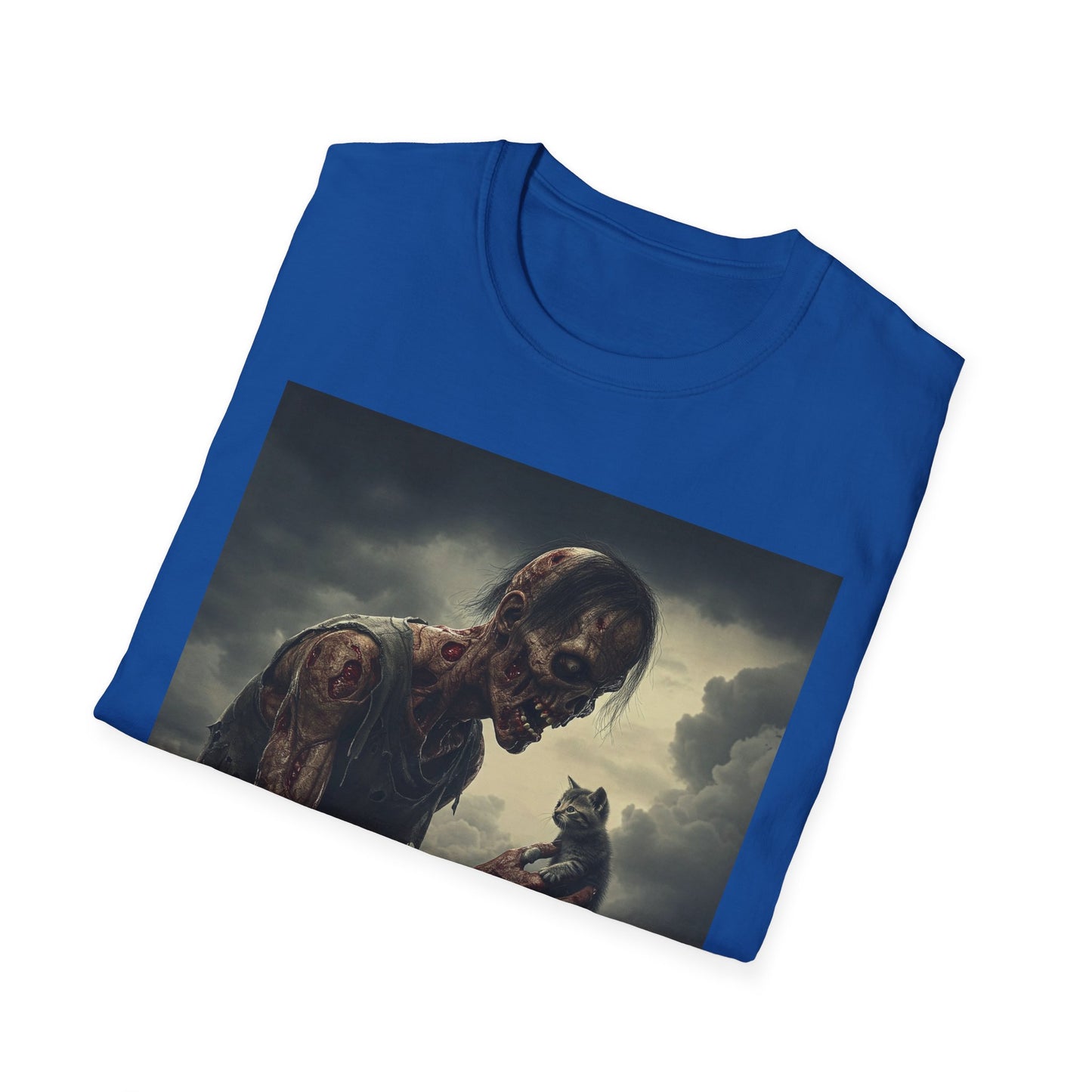 Apocalyptic Portrait Tee, bold, decaying zombie graphic