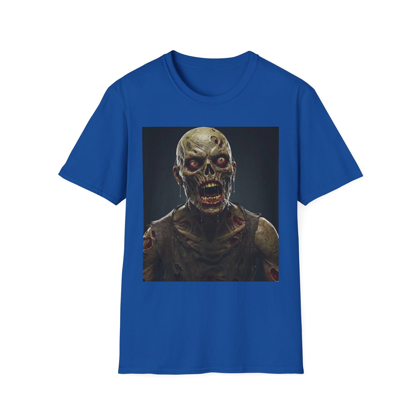 Apocalyptic Portrait Tee, bold, decaying zombie graphic Halloween & Horror Fans