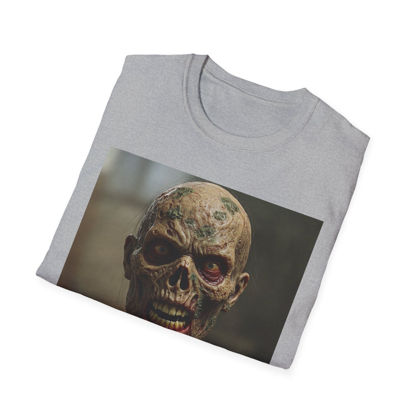 Apocalyptic Portrait Tee, bold, decaying zombie graphic