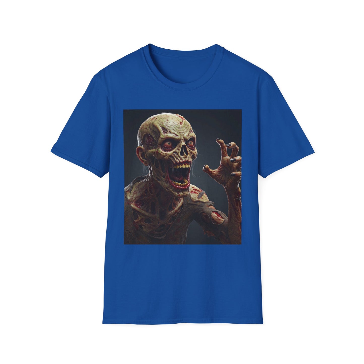 Apocalyptic Portrait Tee, bold, decaying zombie graphic