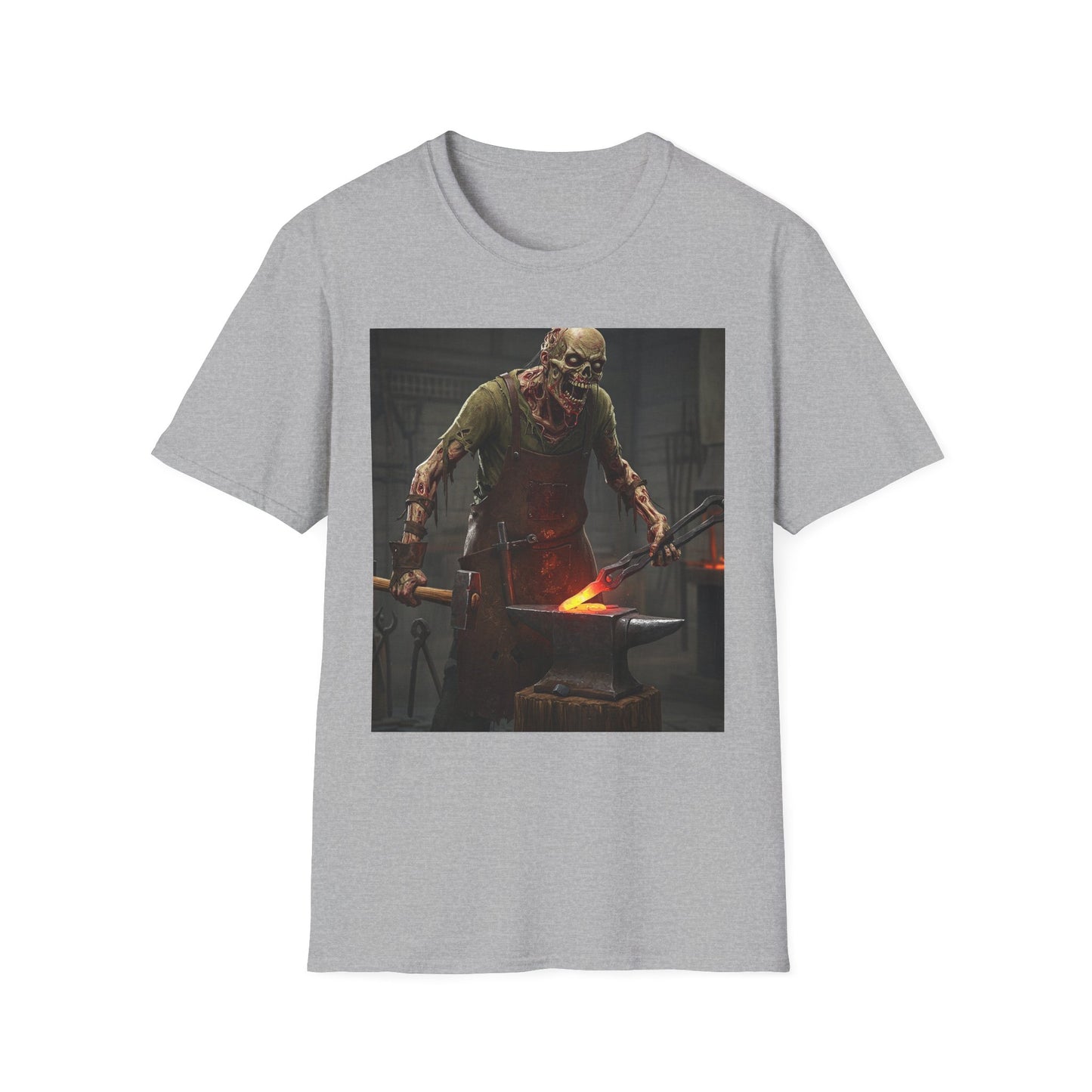 Apocalyptic Portrait Tee, bold, decaying zombie graphic