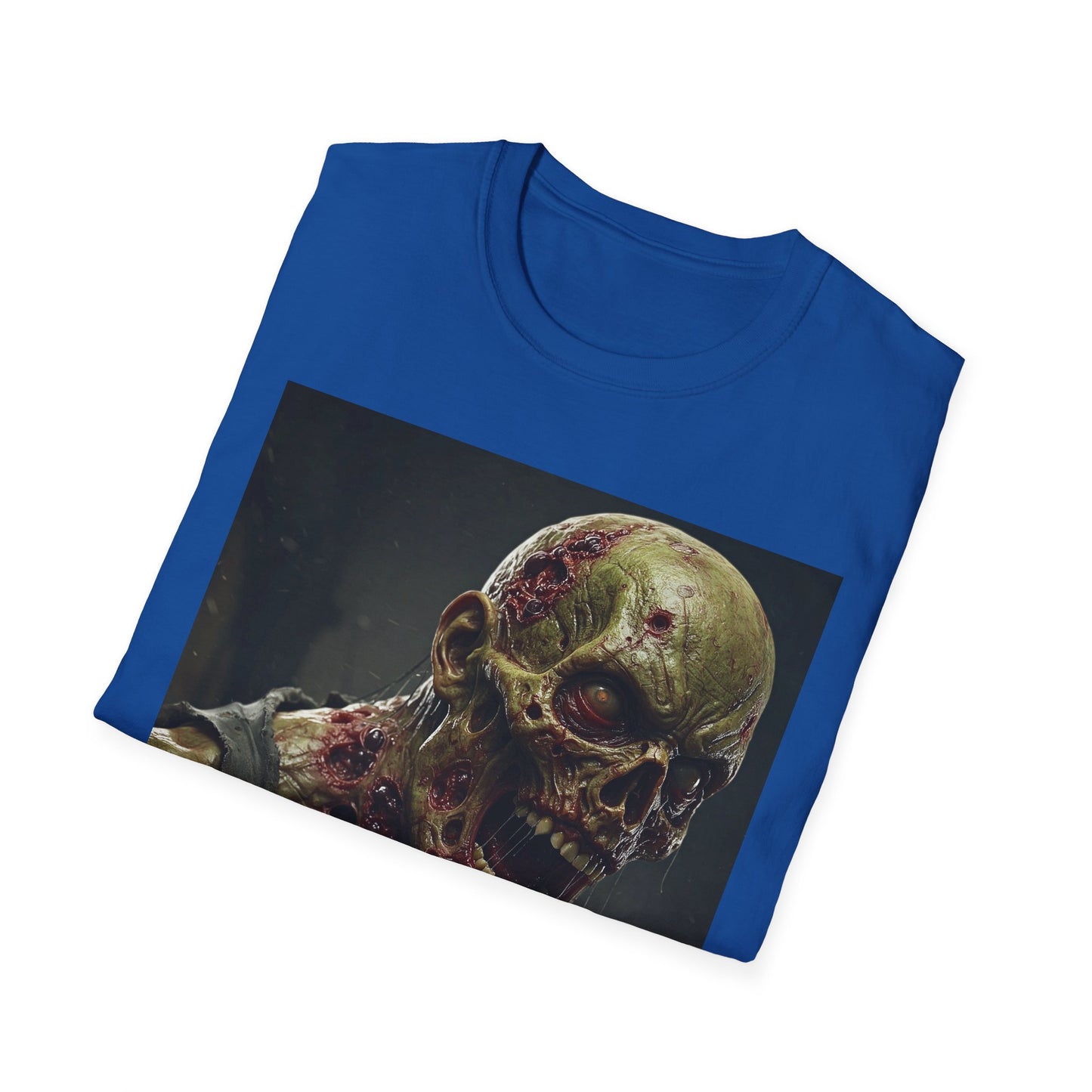 Apocalyptic Portrait Tee, bold, decaying zombie graphic