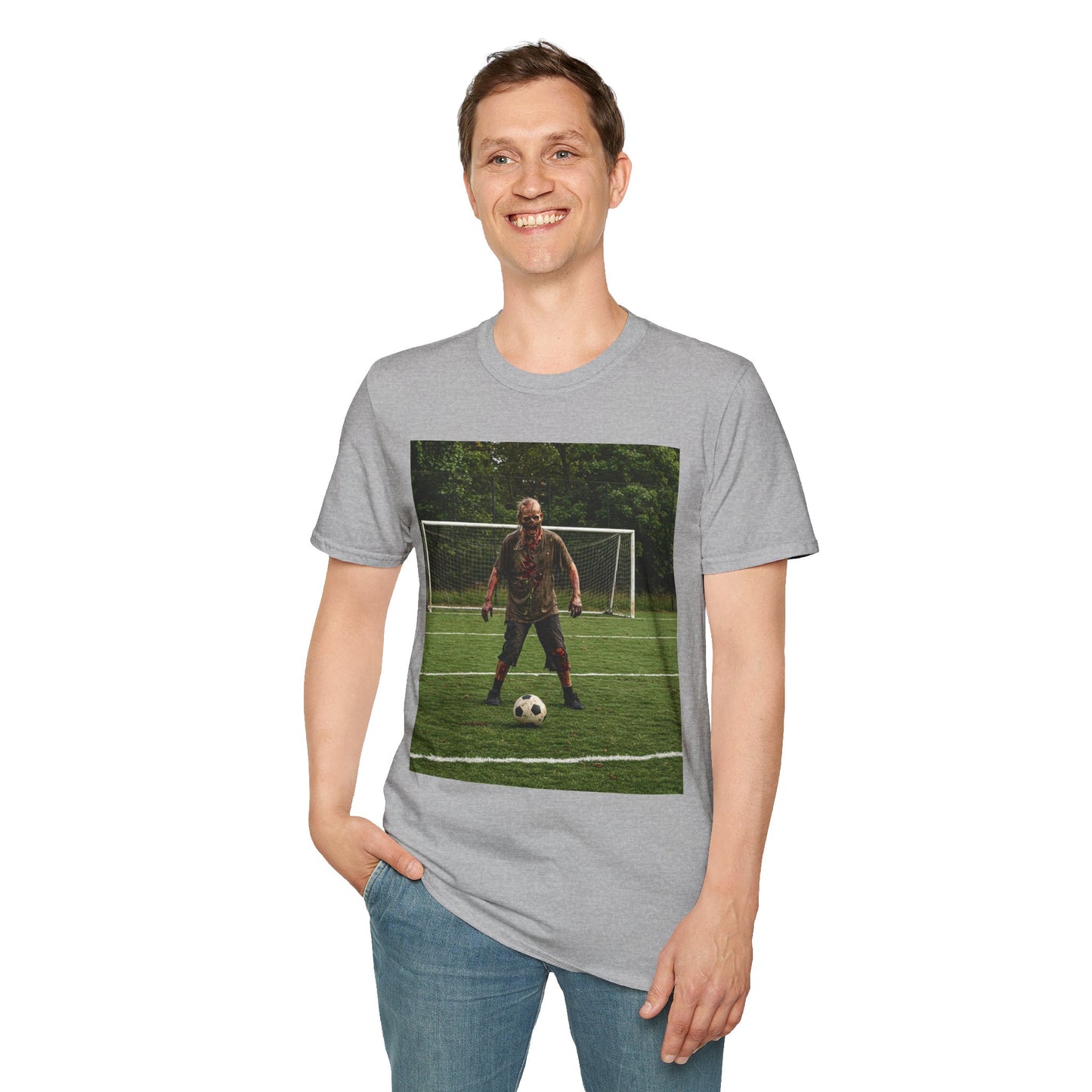 Soccer Themed Unisex Softstyle T-Shirt - Perfect for Sports Lovers