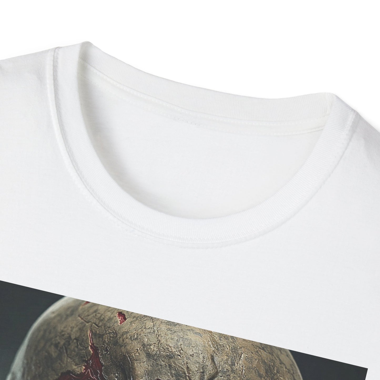 Apocalyptic Portrait Tee, bold, decaying zombie graphic