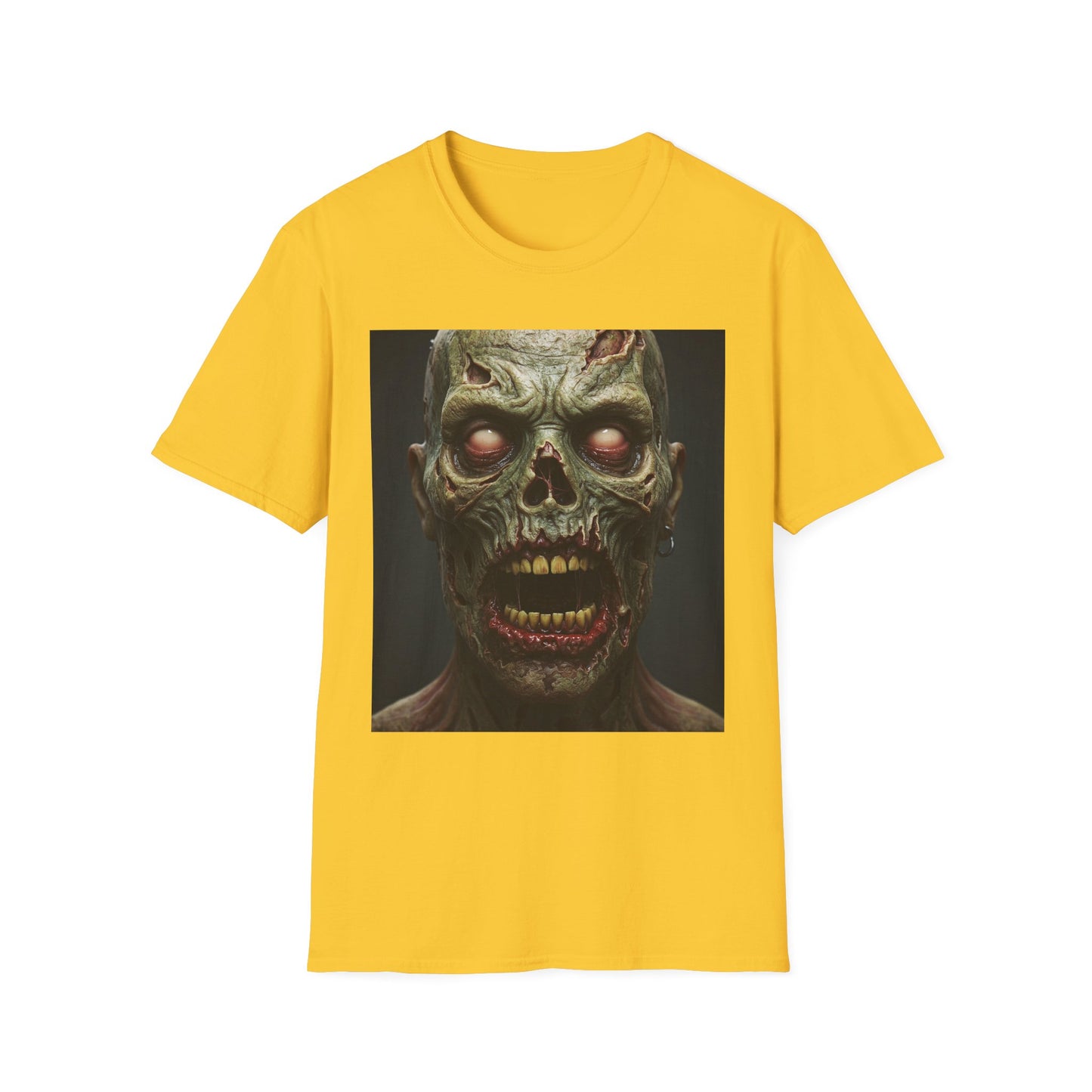 Zombie Apocalypse Apocalyptic Portrait Tee, bold, decaying zombie graphic