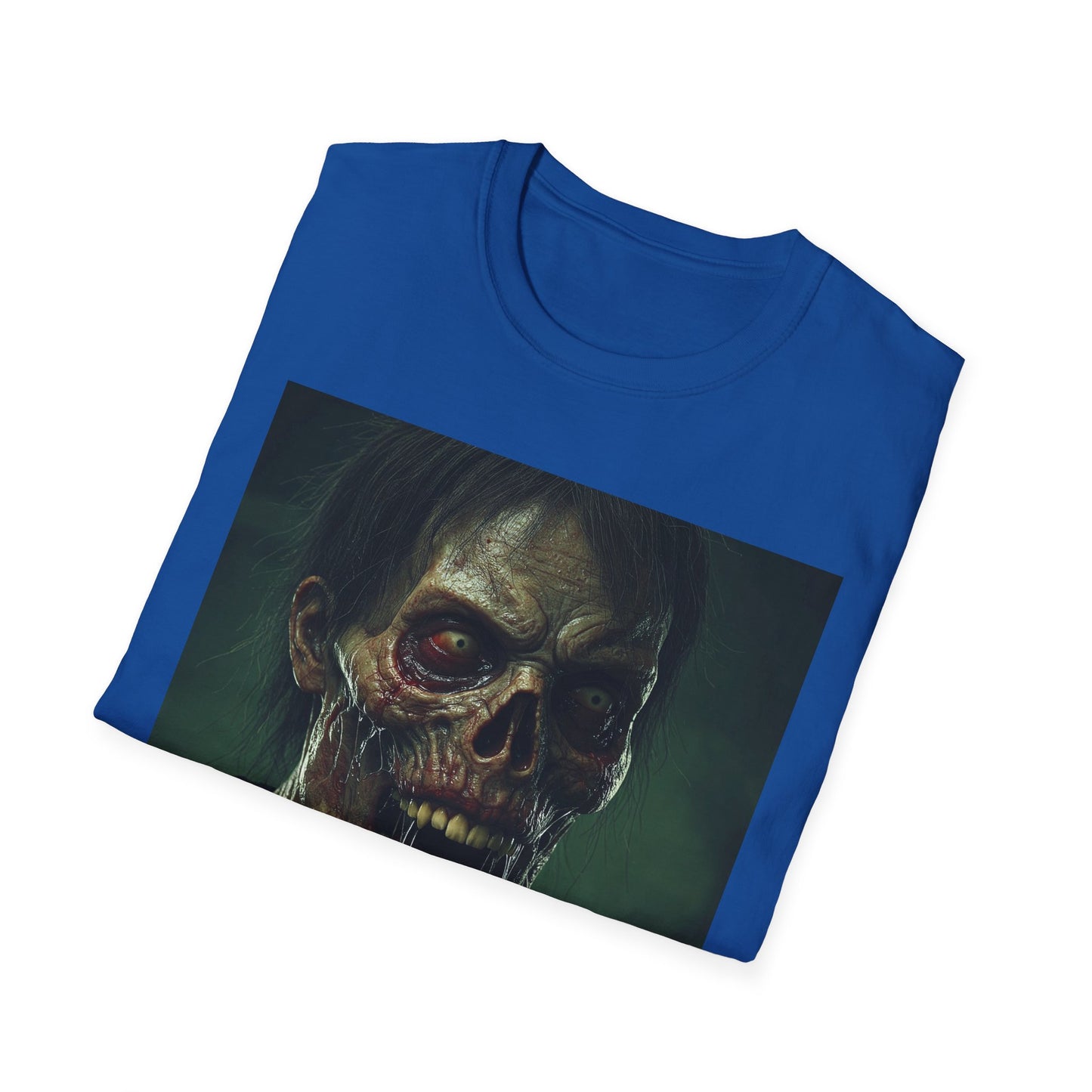 Apocalyptic Portrait Tee, bold, decaying zombie graphic