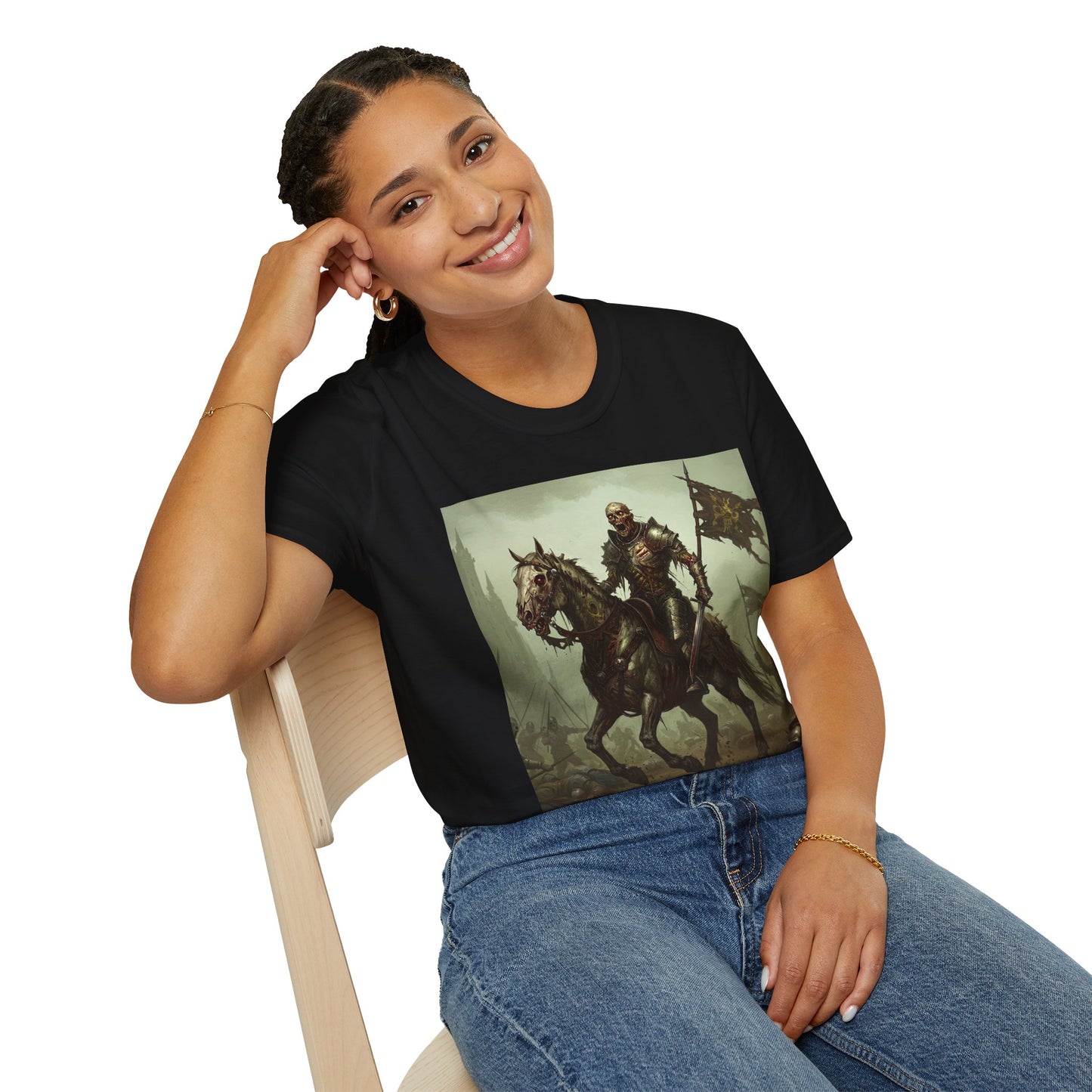 Epic Knight Riding T-Shirt - Unisex Fantasy Graphic Tee