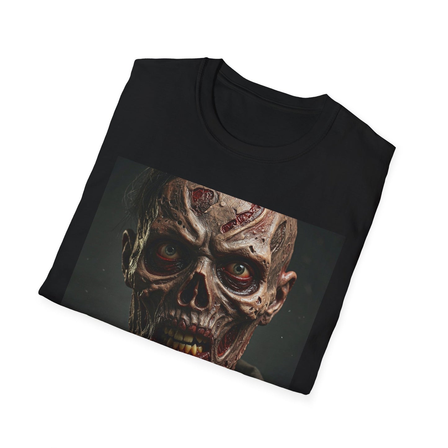 Apocalyptic Portrait Tee, bold, decaying zombie graphic