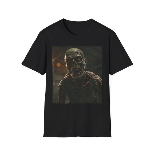 Unisex Zombie Graphic Softstyle T-Shirt | Perfect for Halloween & Horror Fans