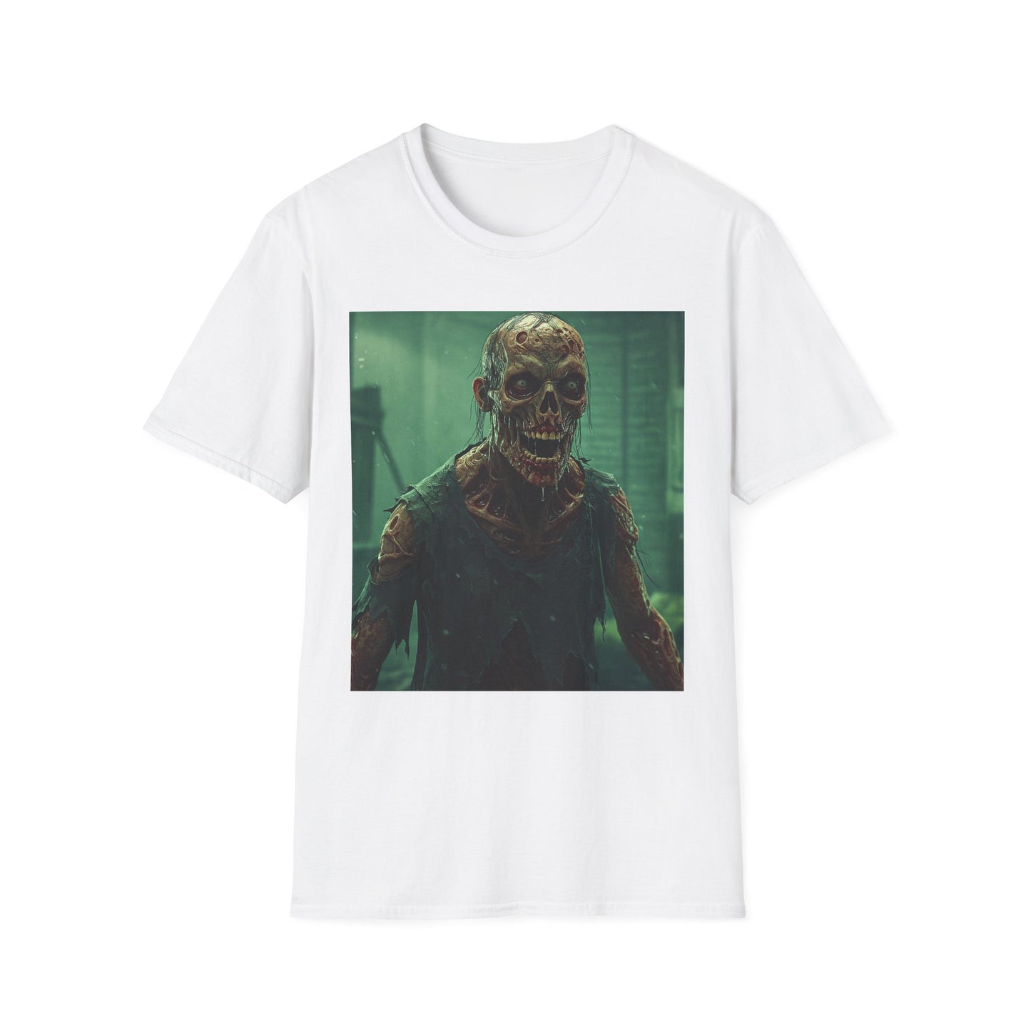 Creepy Skeleton Graphic Unisex Softstyle T-Shirt