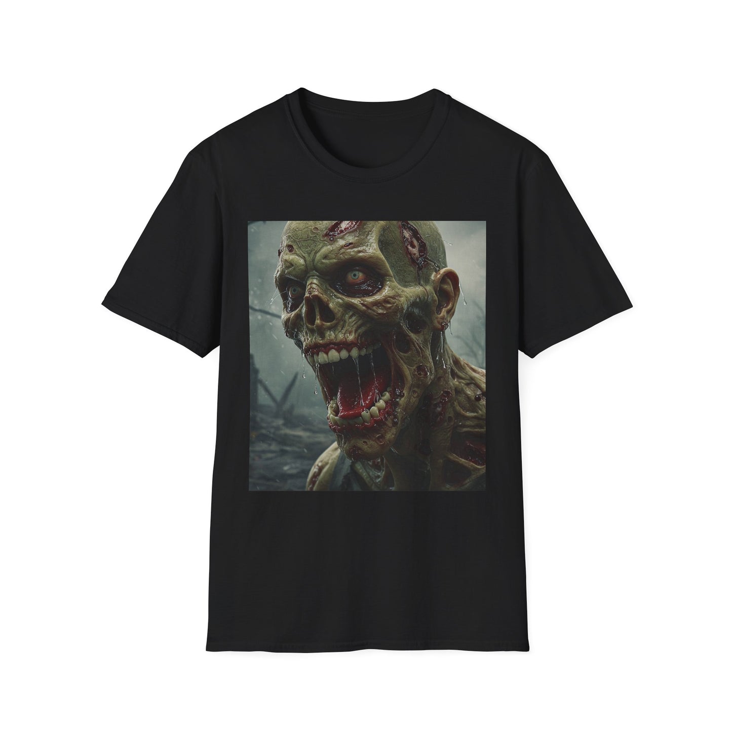 Apocalyptic Portrait Tee: A Vision of Decay