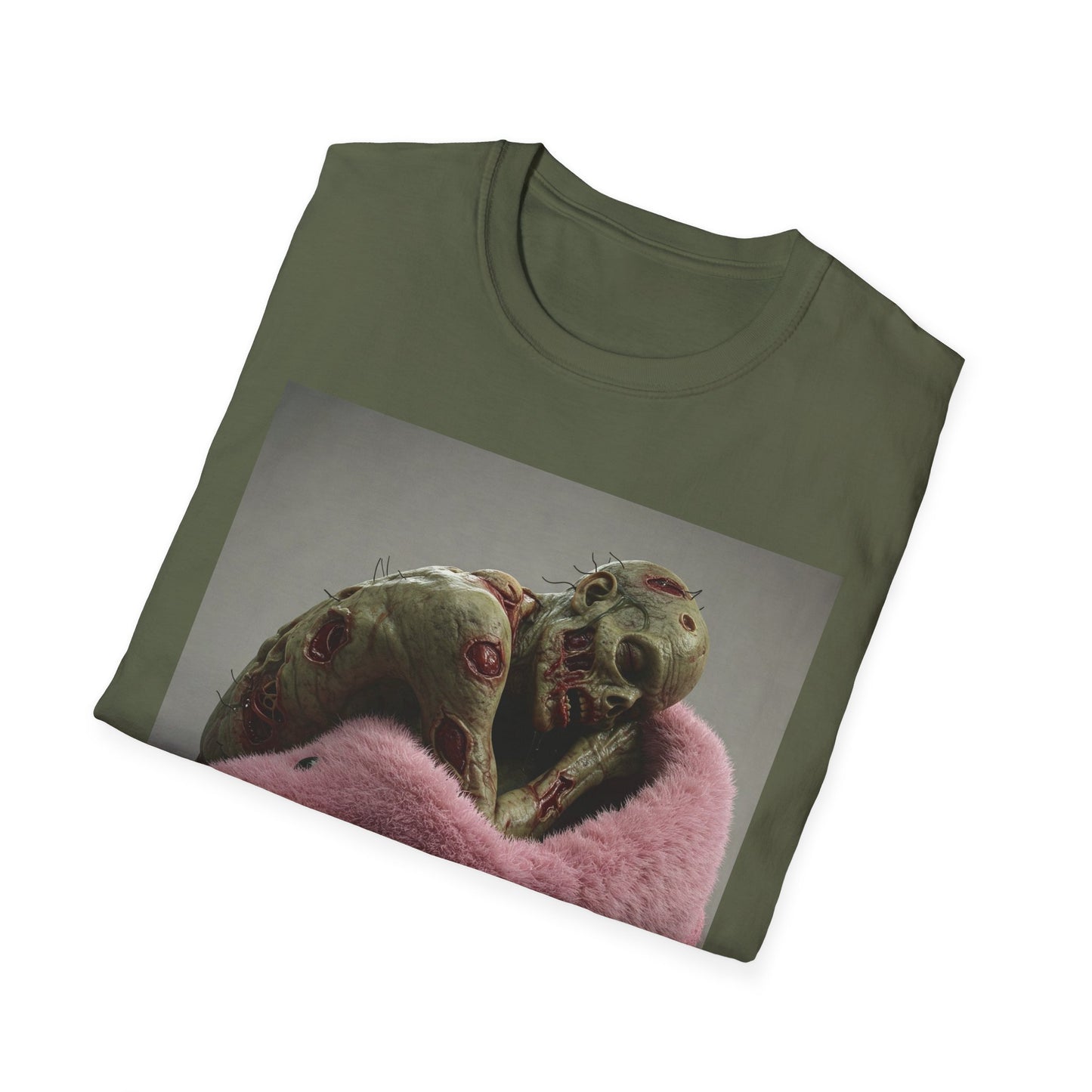 Apocalyptic Portrait Tee, bold, decaying zombie graphic