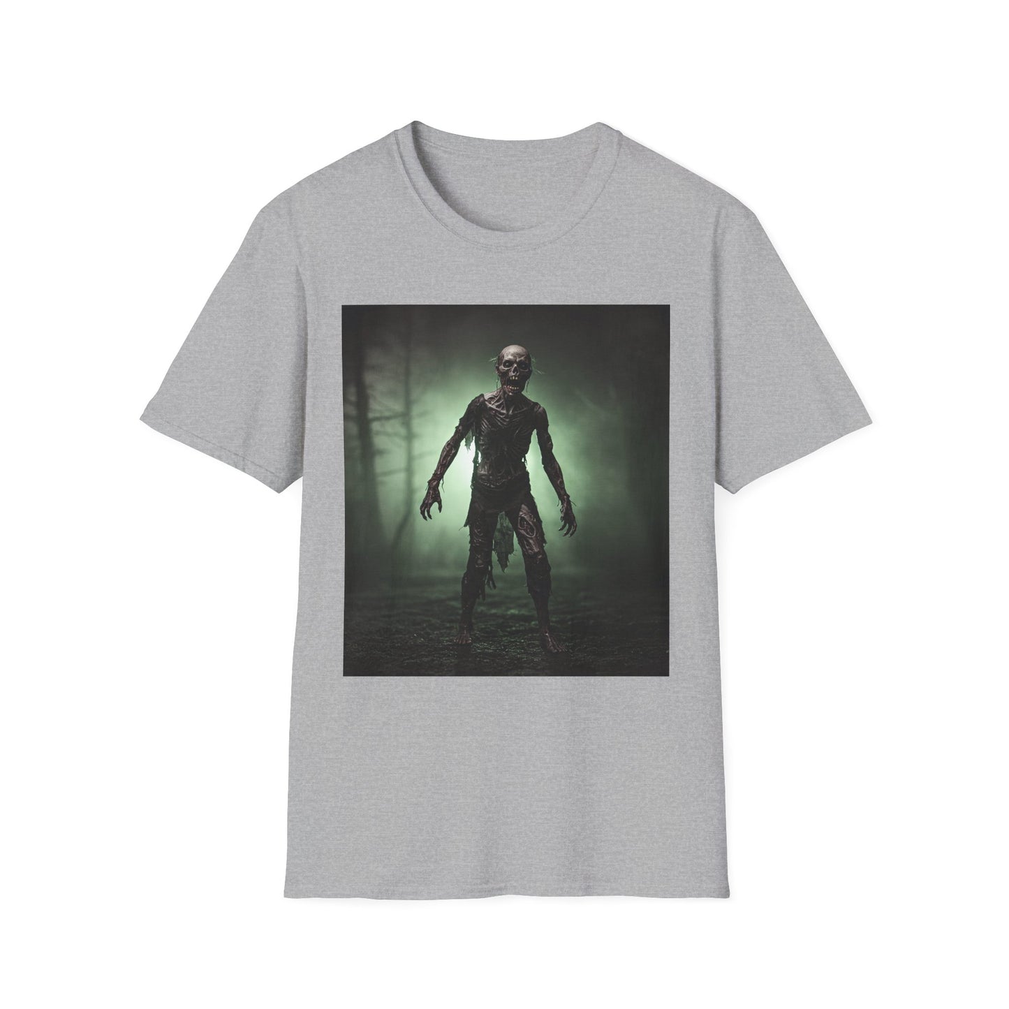 Unisex Horror Graphic Tee - Spooky Zombie Design for Halloween