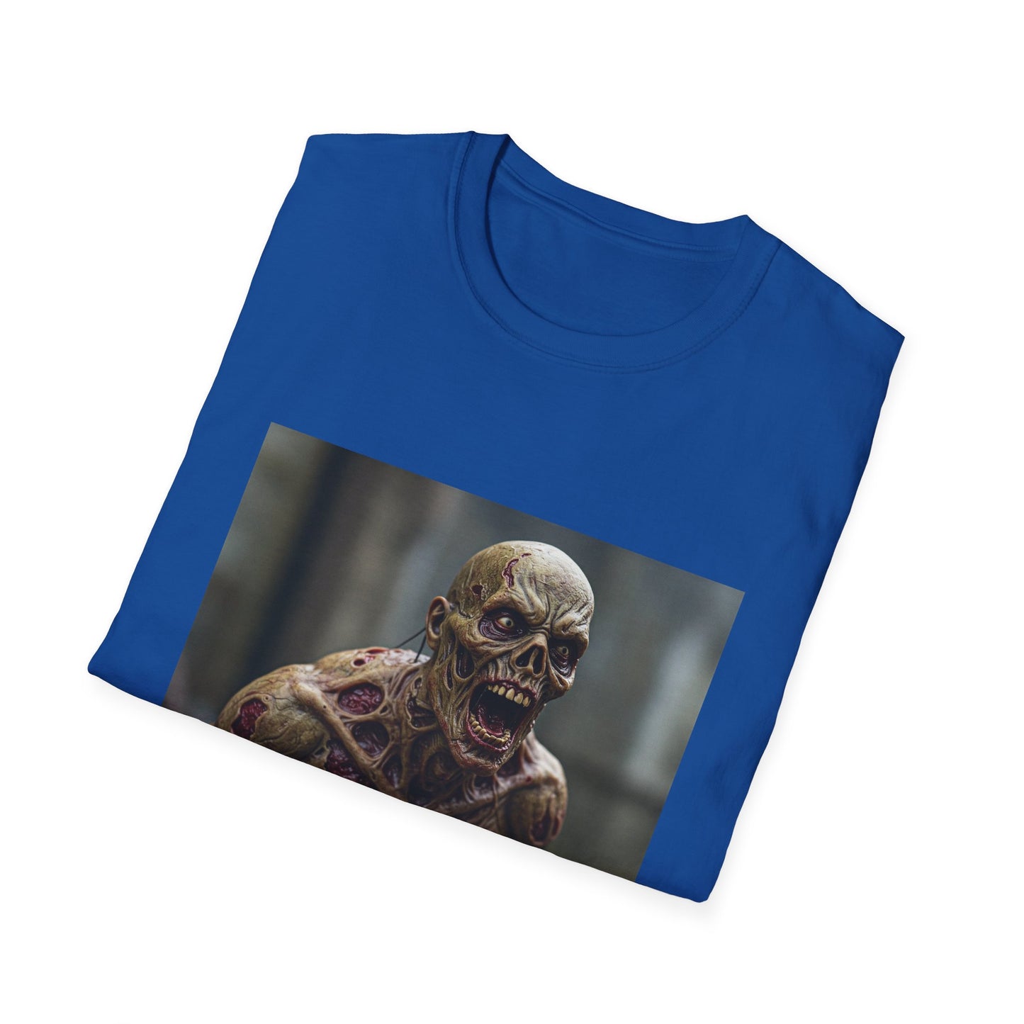 Apocalyptic Portrait Tee, bold, decaying zombie graphic