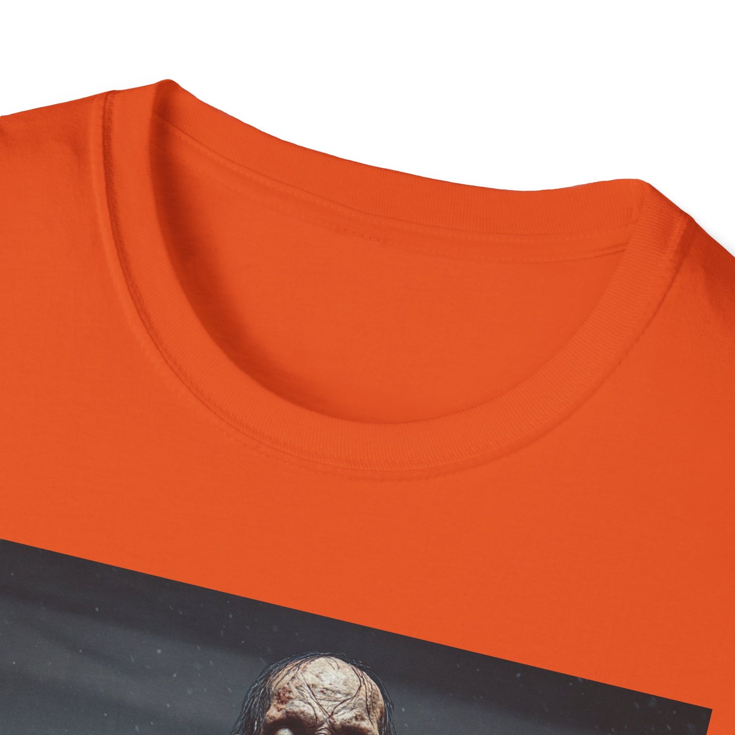 Apocalyptic Portrait Tee, bold, decaying zombie graphic