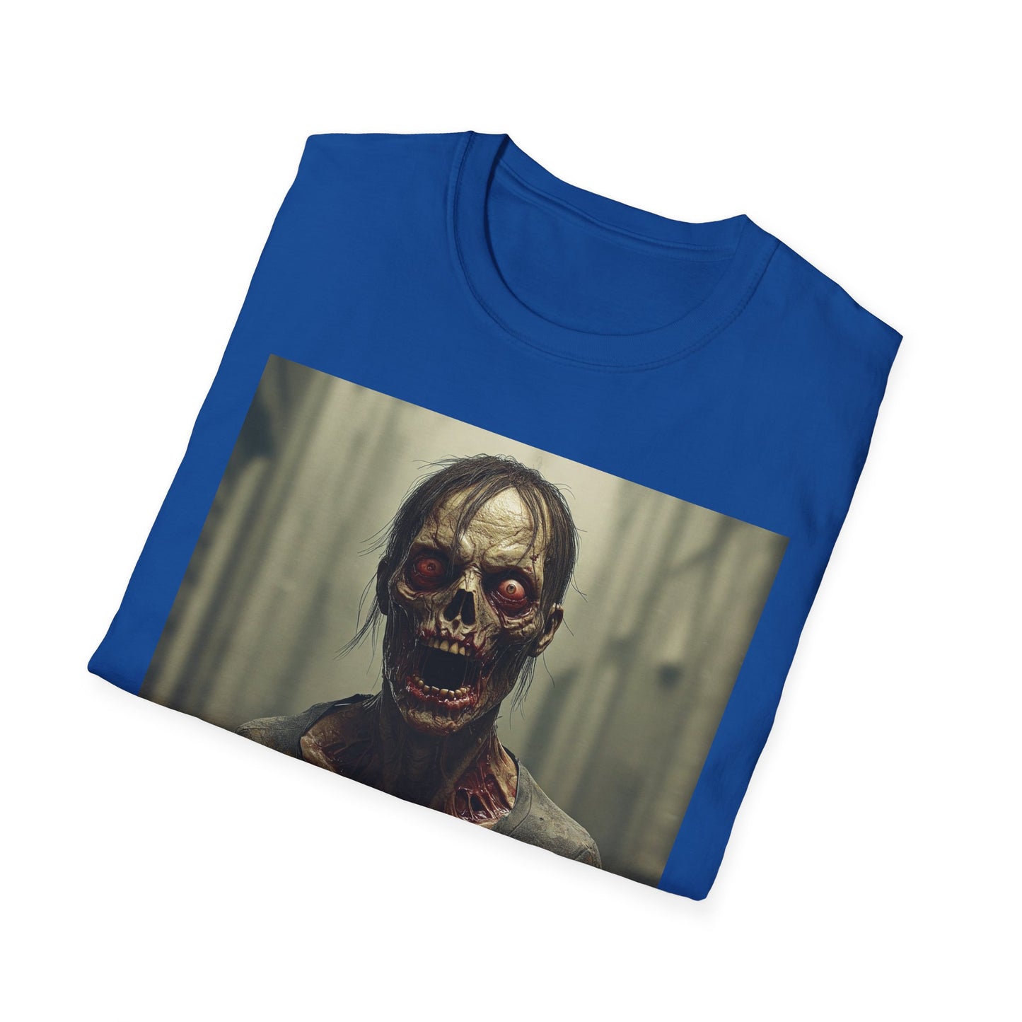 Apocalyptic Portrait Tee, bold, decaying zombie graphic