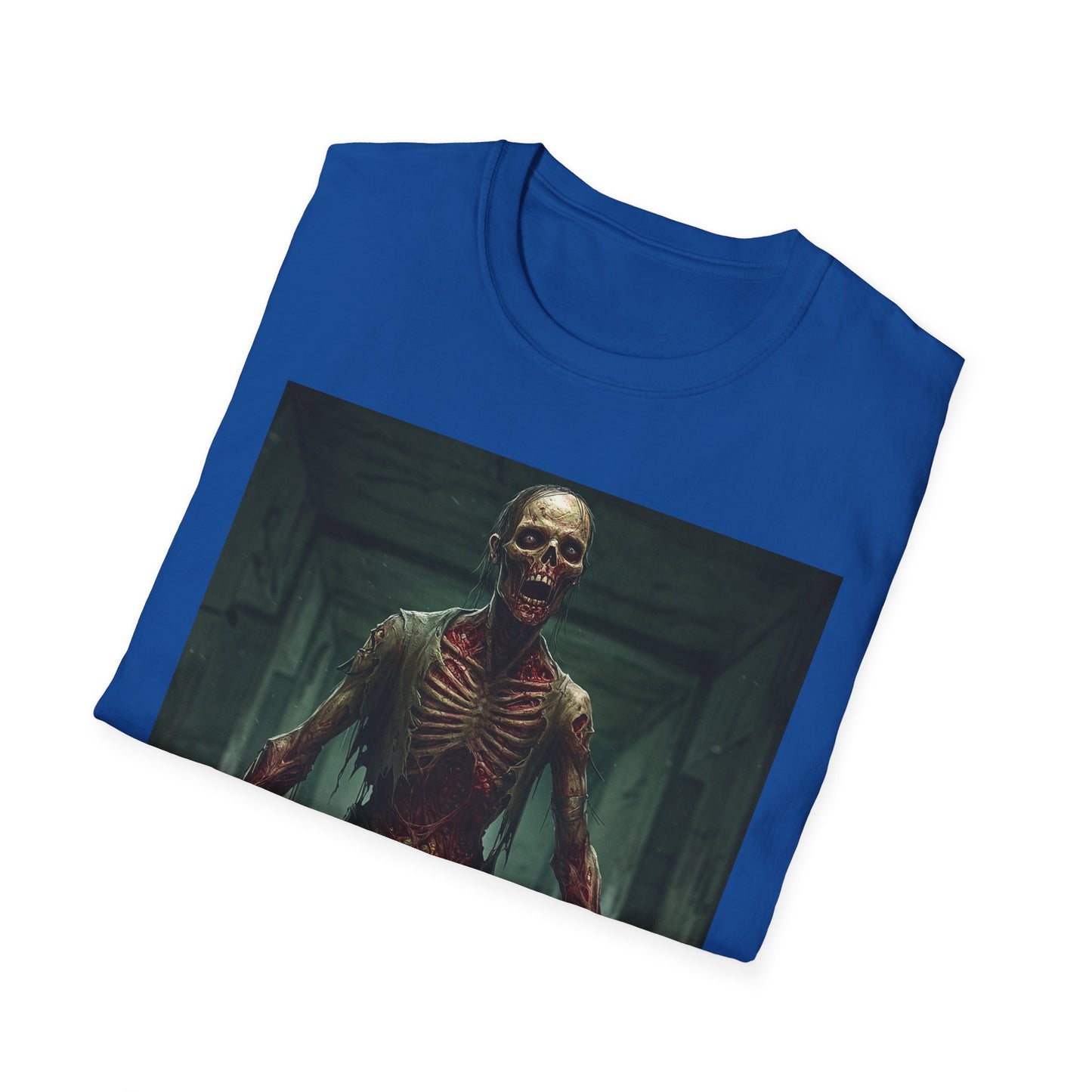 Apocalyptic Portrait Tee, bold, decaying zombie graphic