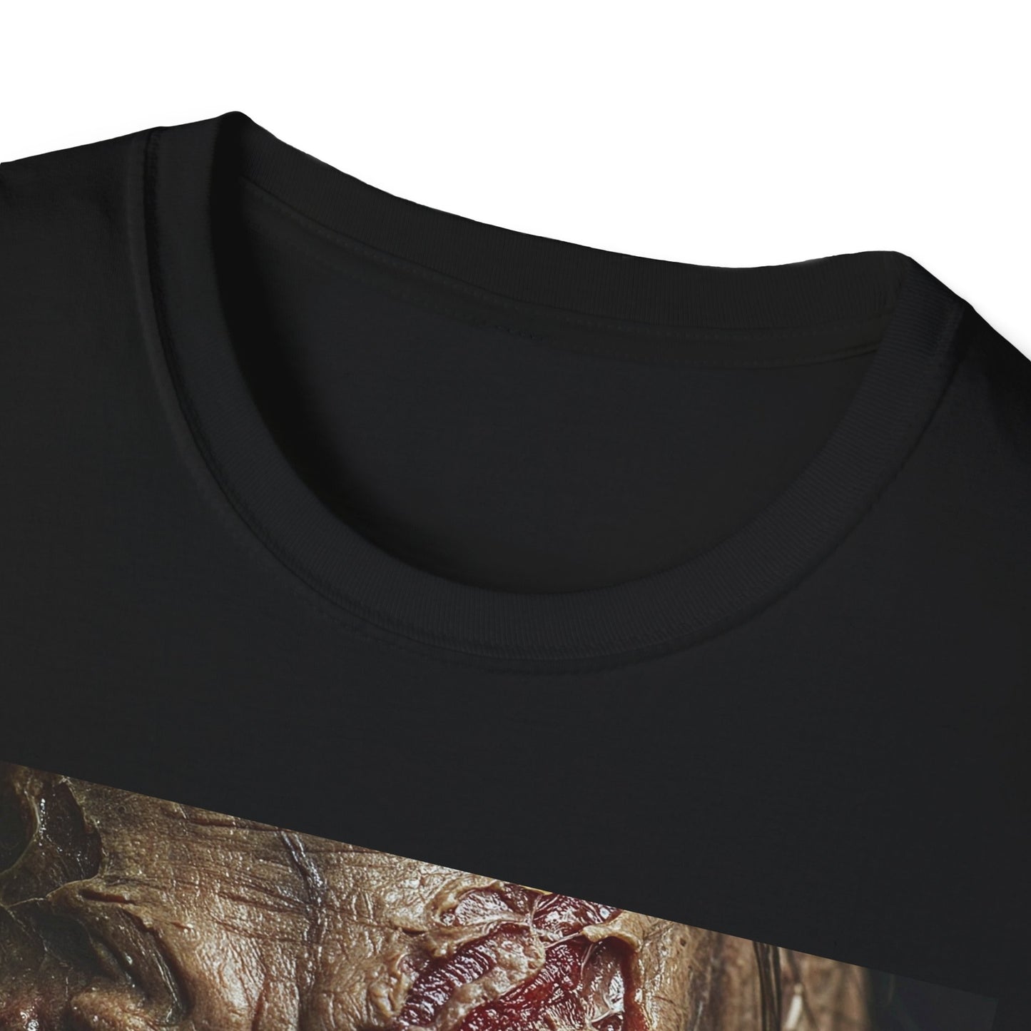 Apocalyptic Portrait Tee, bold, decaying zombie graphic