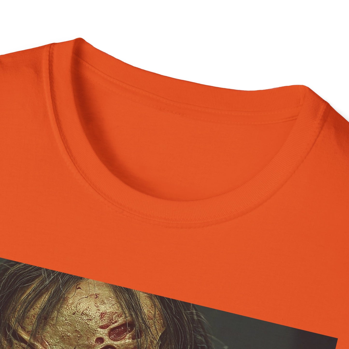 Apocalyptic Portrait Tee, bold, decaying zombie graphic