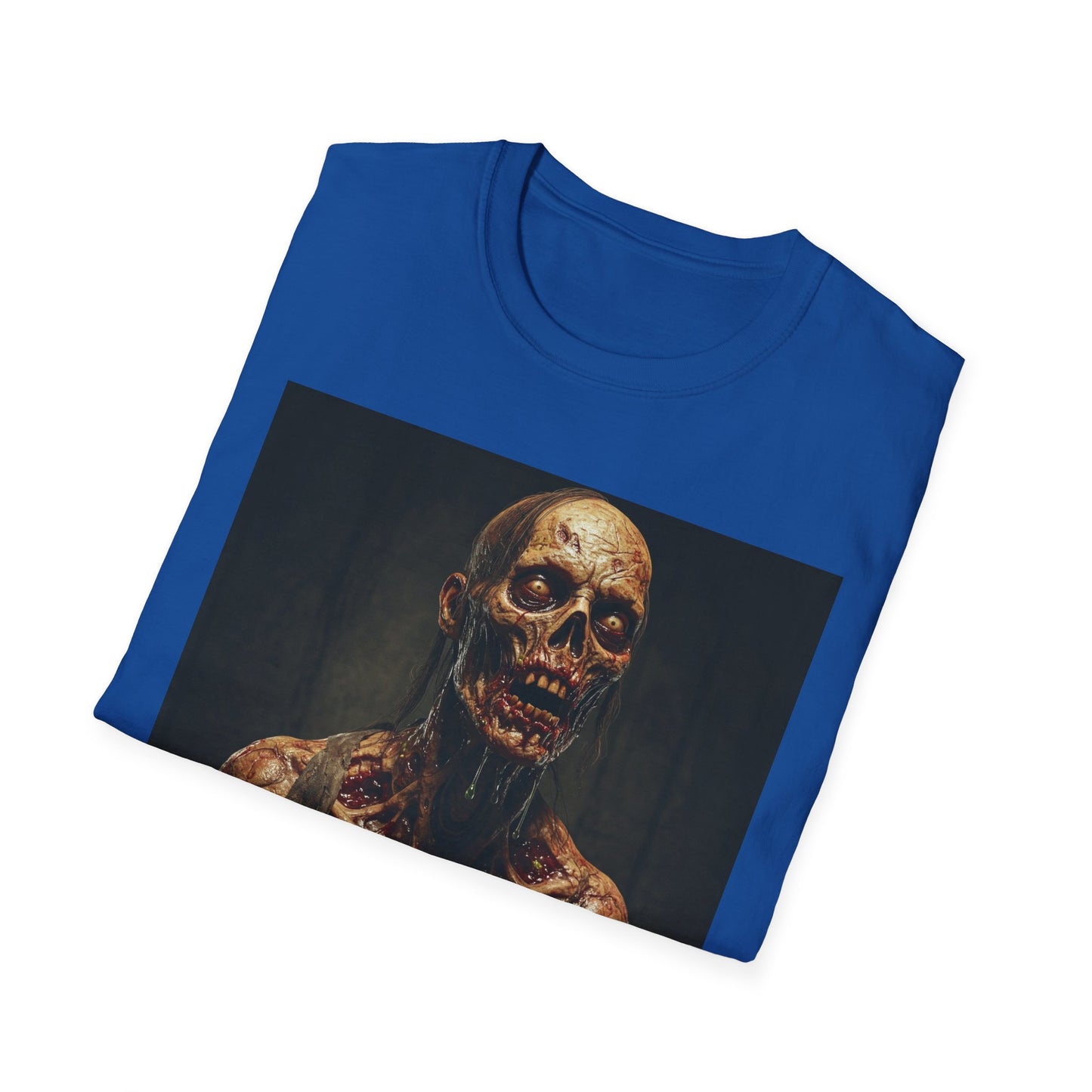 Apocalyptic Portrait Tee, bold, decaying zombie graphic