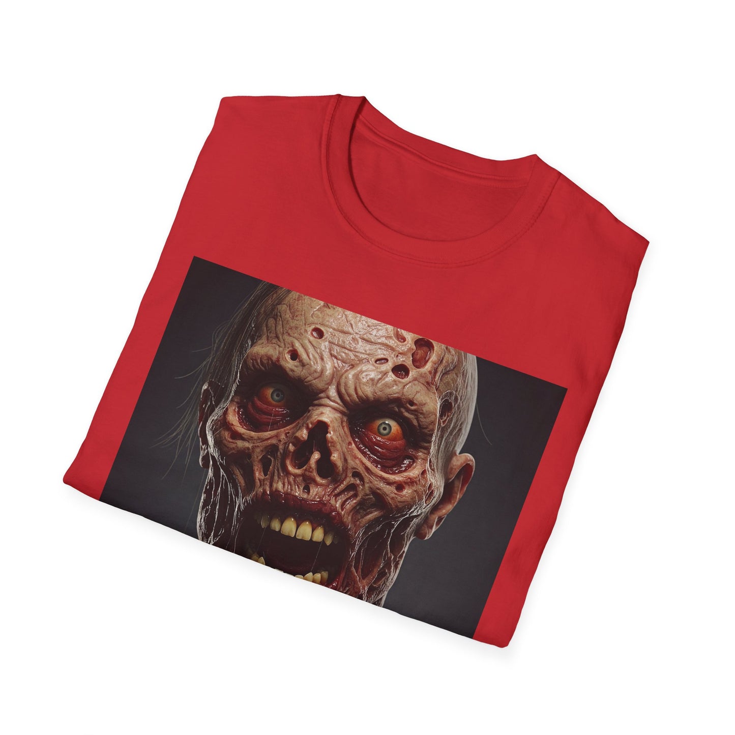 Apocalyptic Portrait Tee, bold, decaying zombie graphic