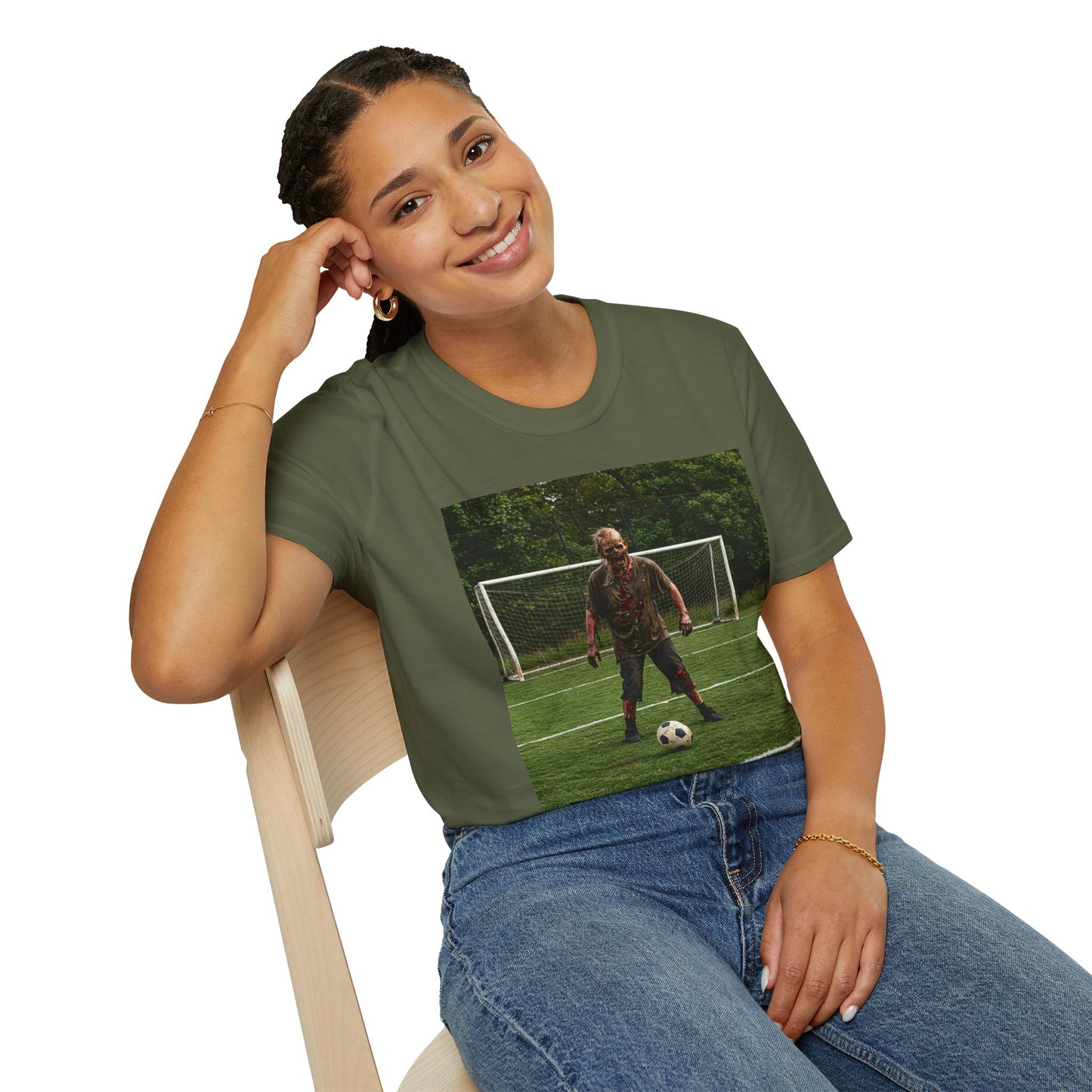 Soccer Themed Unisex Softstyle T-Shirt - Perfect for Sports Lovers