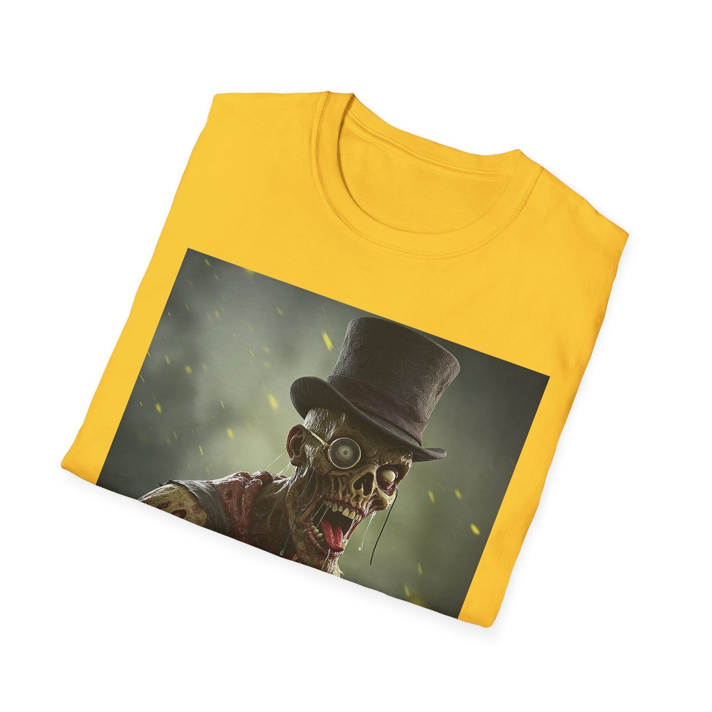 Apocalyptic Portrait Tee, bold, decaying zombie graphic