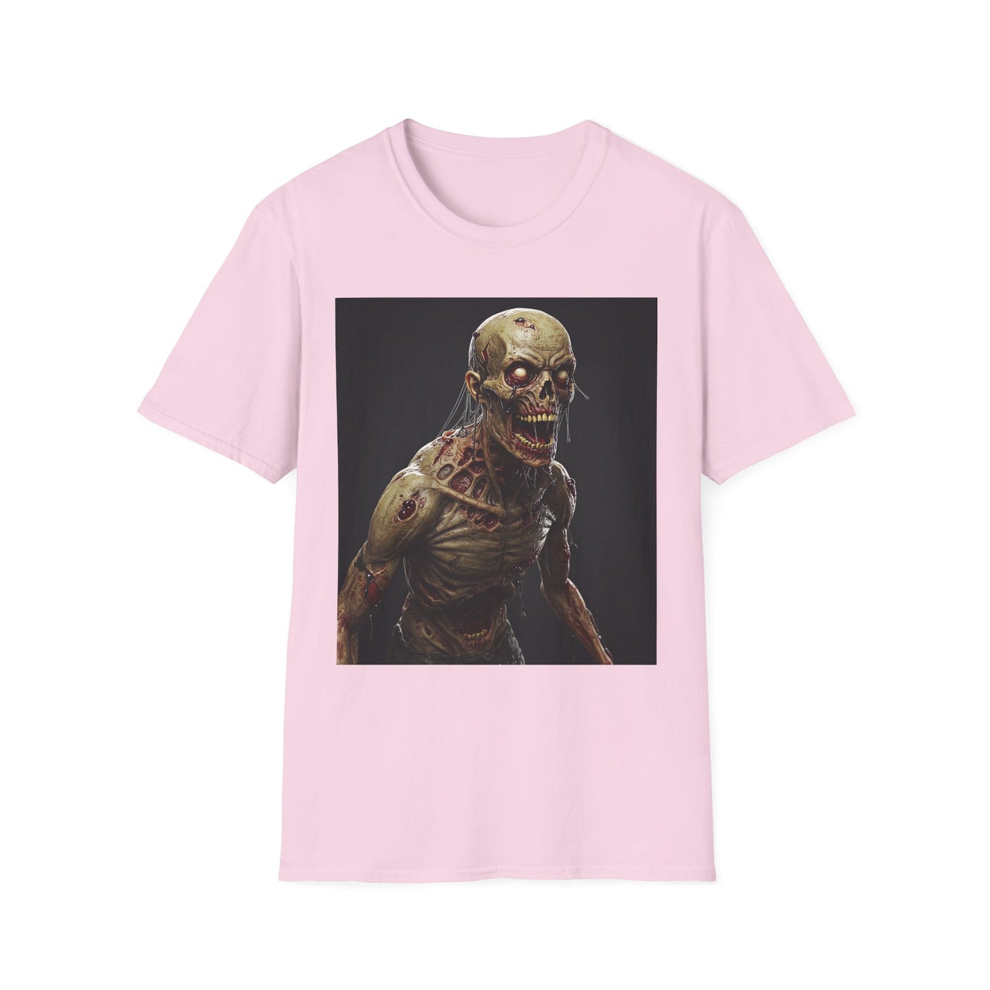 Spooky Skeleton Unisex Softstyle T-Shirt - Perfect for Halloween & Horror Fans