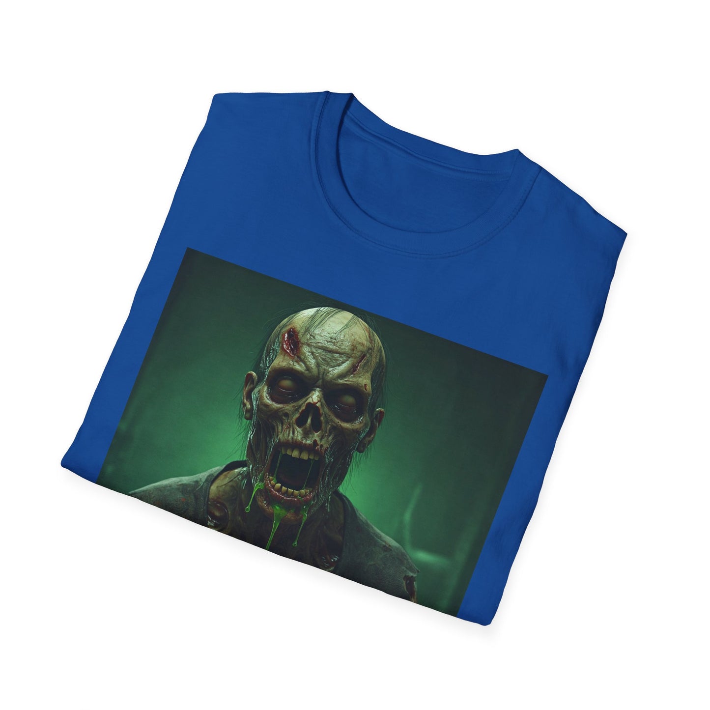 Apocalyptic Portrait Tee, bold, decaying zombie graphic