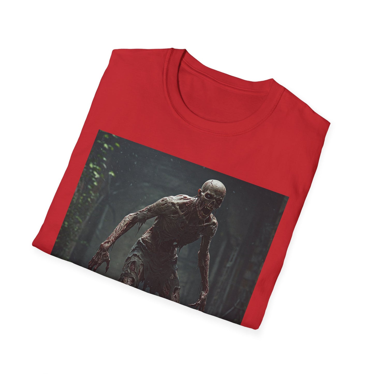 Horror Creature Unisex Softstyle T-Shirt - Spooky Graphic Tee