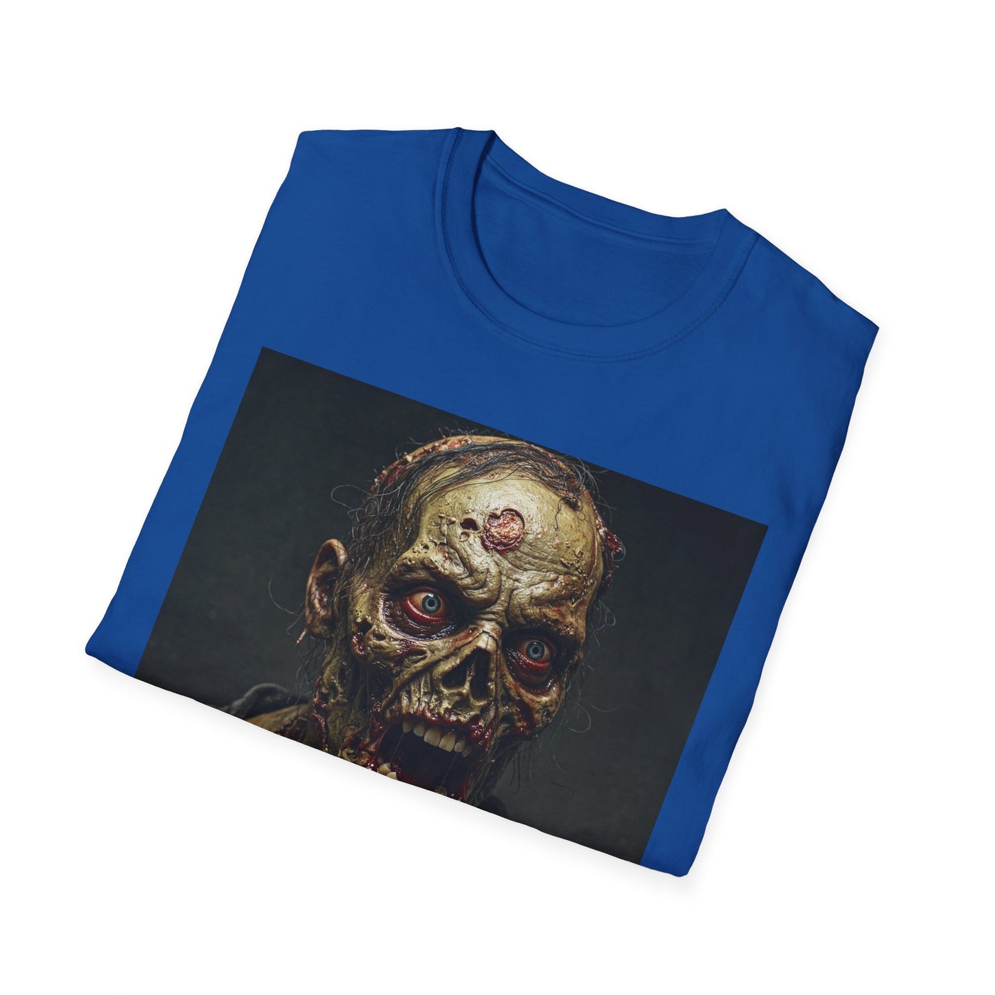 Apocalyptic Portrait Tee, bold, decaying zombie graphic