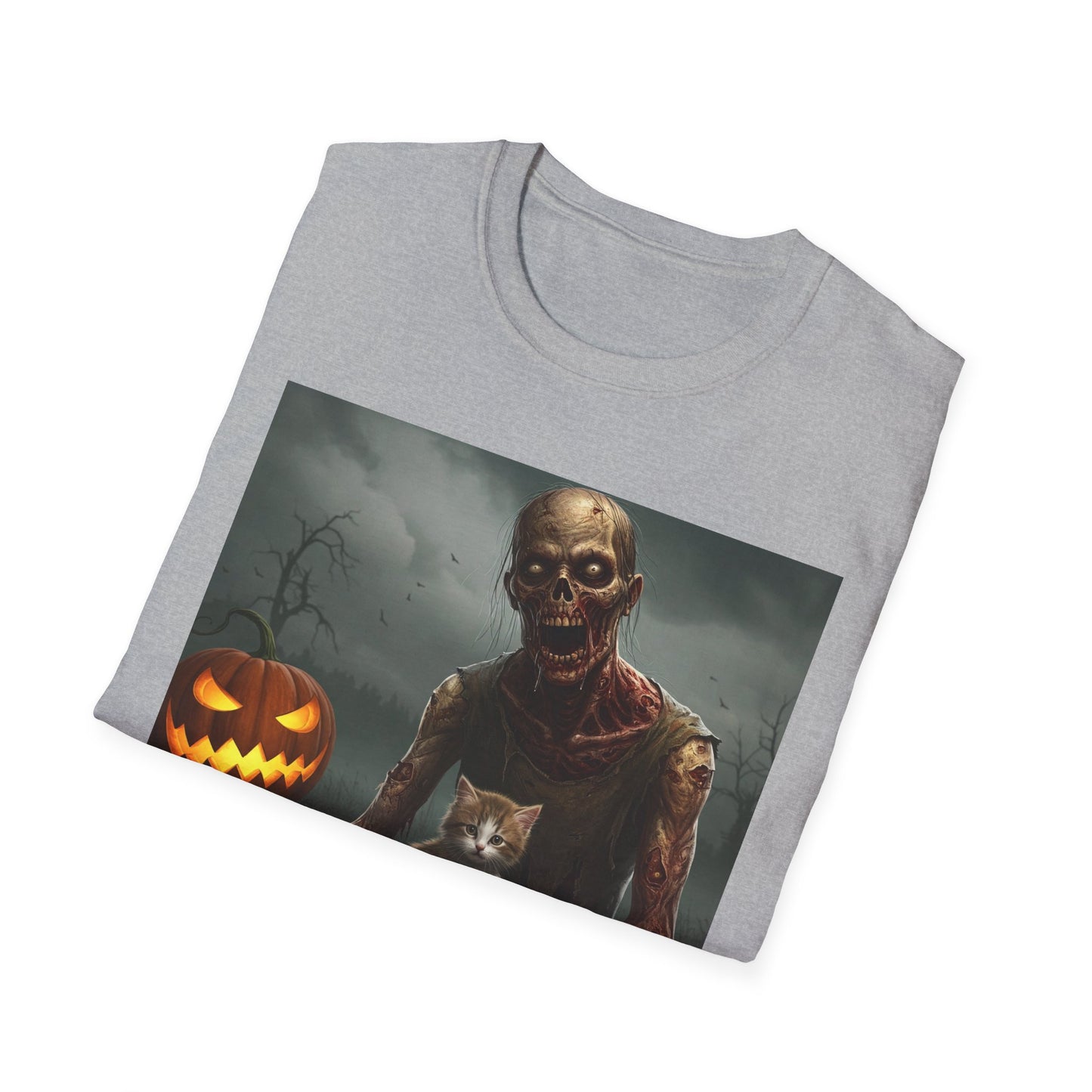 Apocalyptic Portrait Tee, bold, decaying zombie graphic