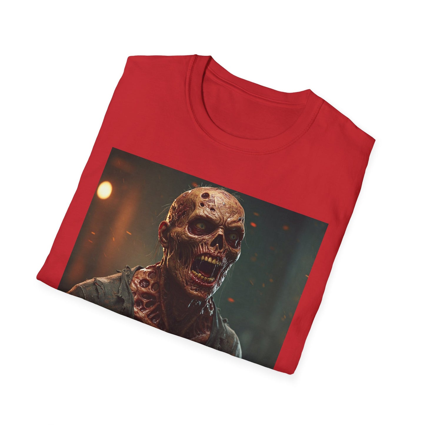 Creepy Skull Apocalyptic Portrait Tee, bold, decaying zombie graphic