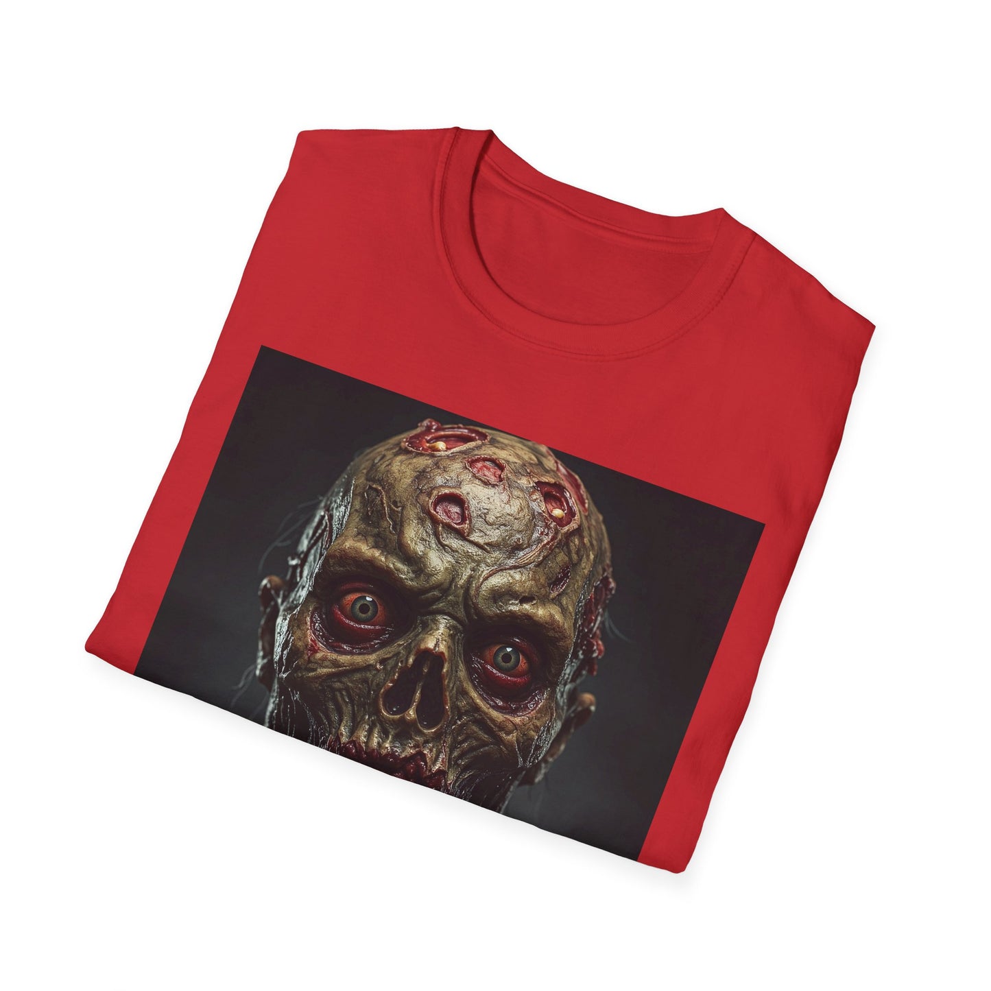 Apocalyptic Portrait Tee, bold, decaying zombie graphic