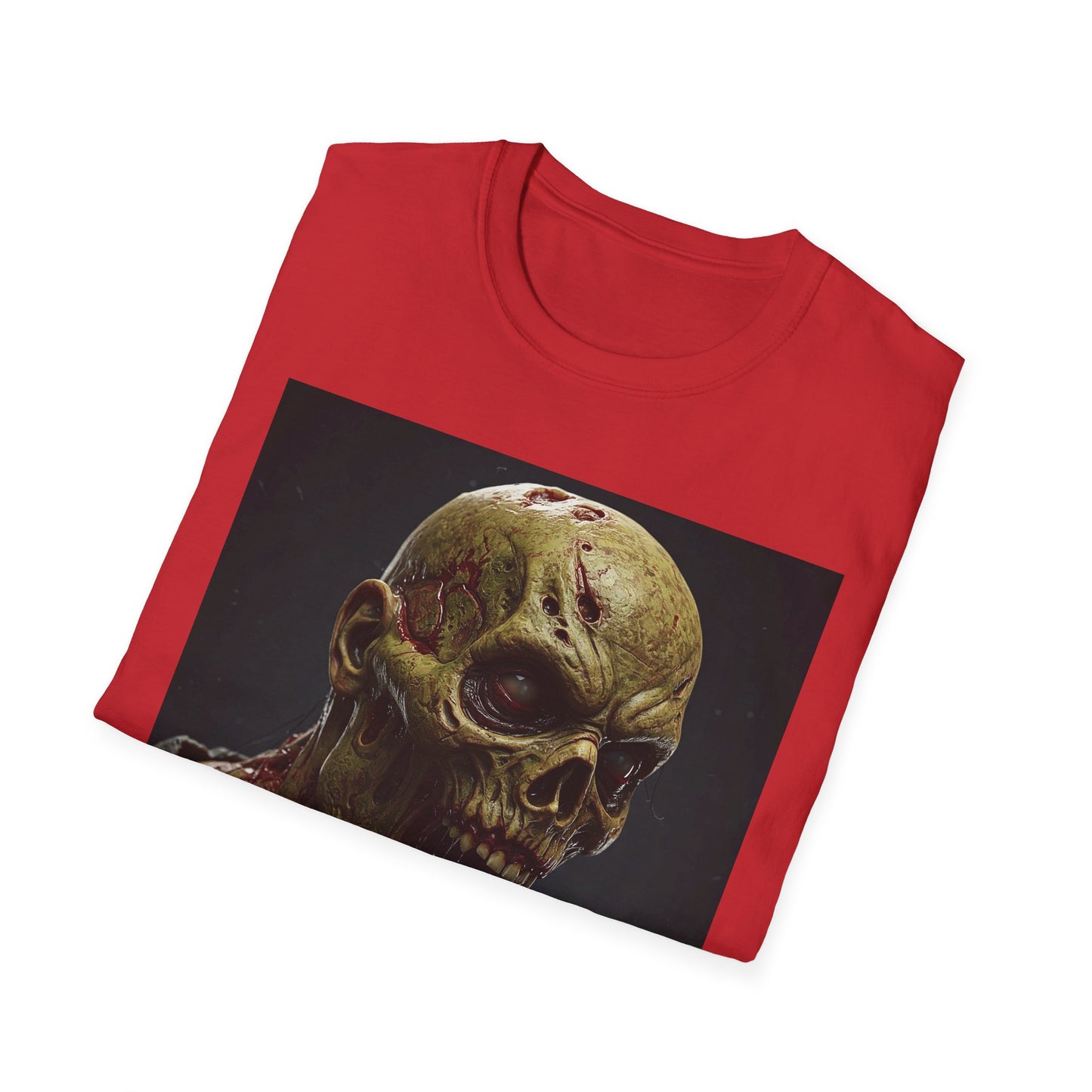 Apocalyptic Portrait Tee, bold, decaying zombie graphic