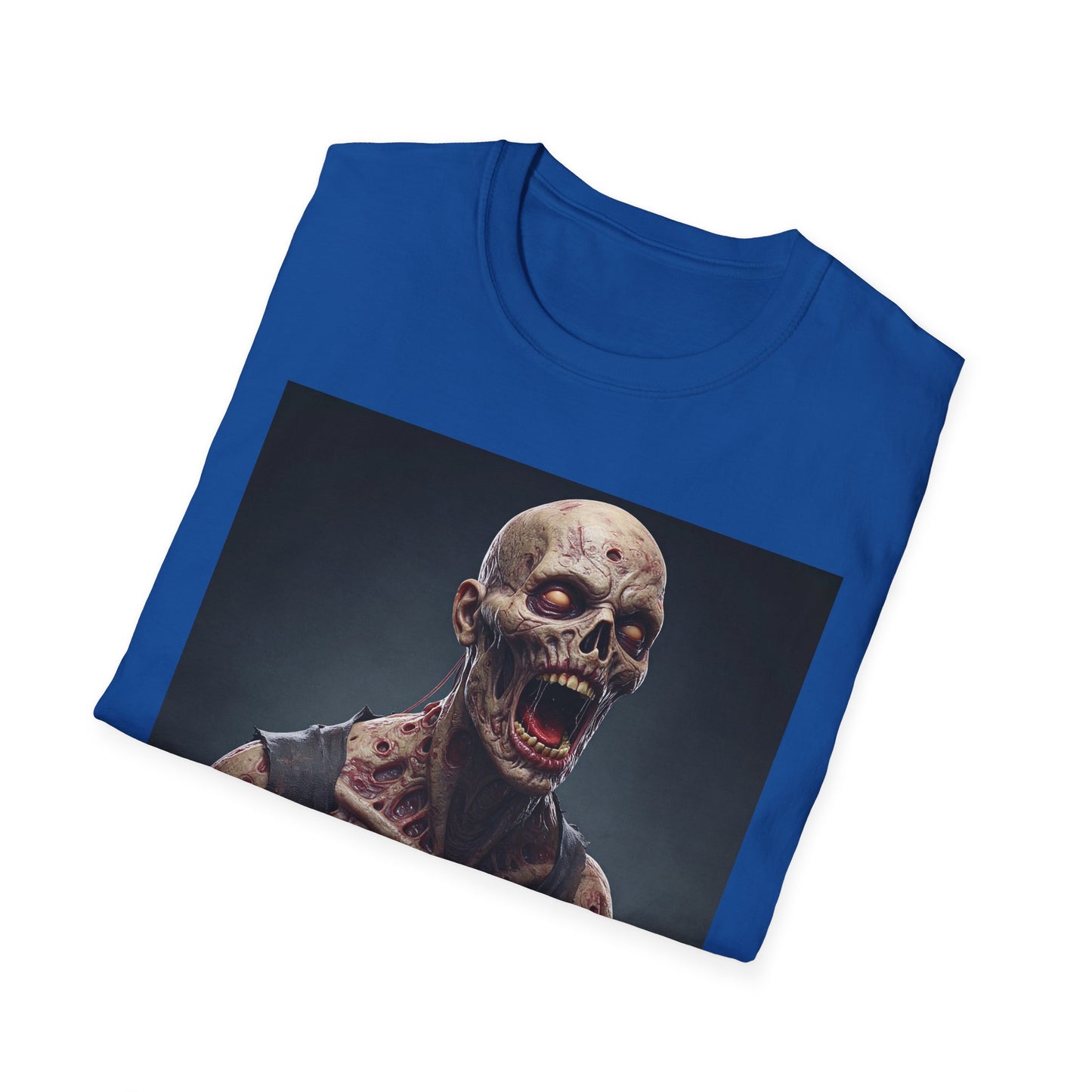 Apocalyptic Portrait Tee, bold, decaying zombie graphic