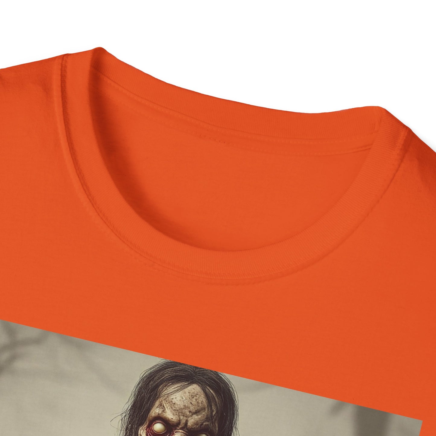 Apocalyptic Portrait Tee, bold, decaying zombie graphic