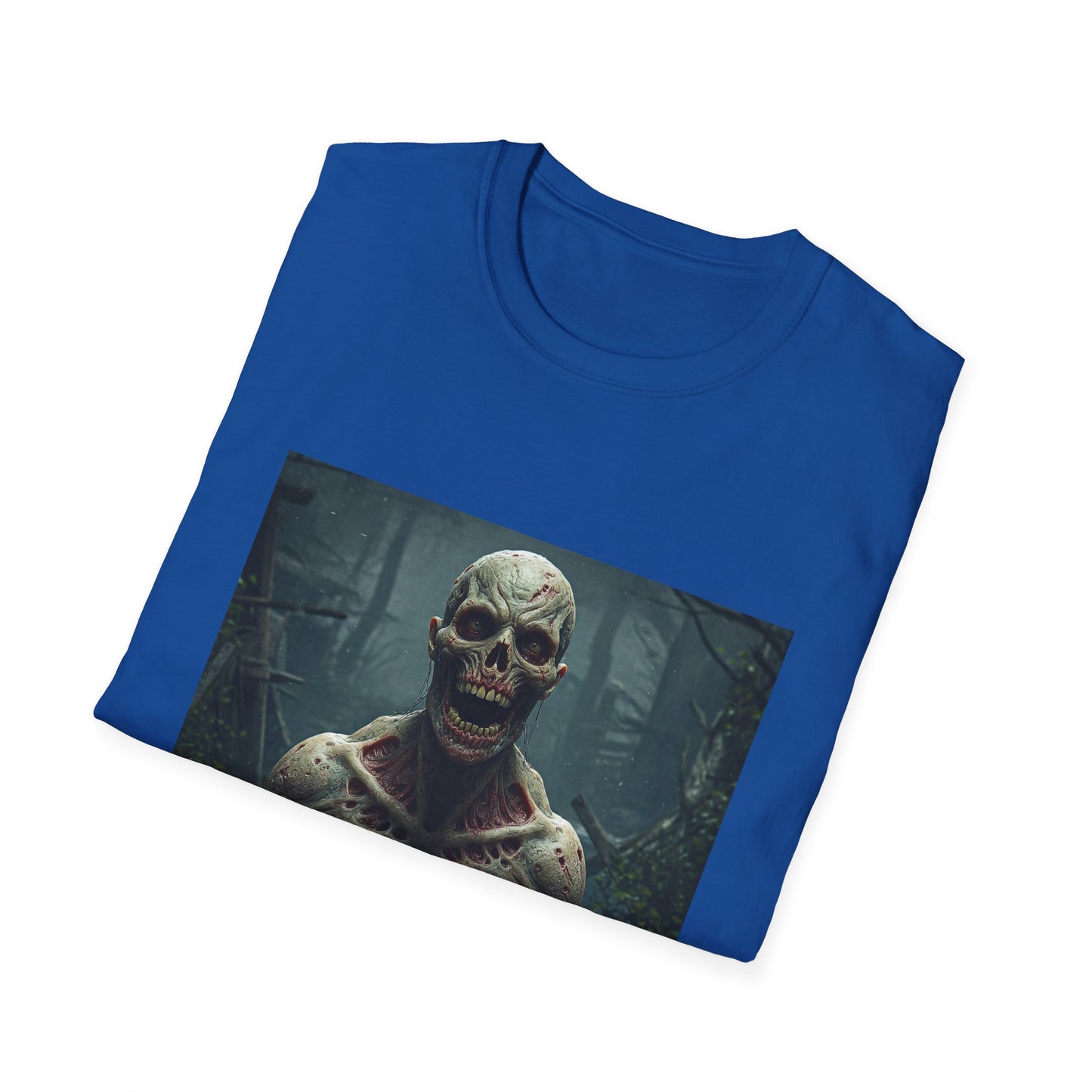 Apocalyptic Portrait Tee, bold, decaying zombie graphic