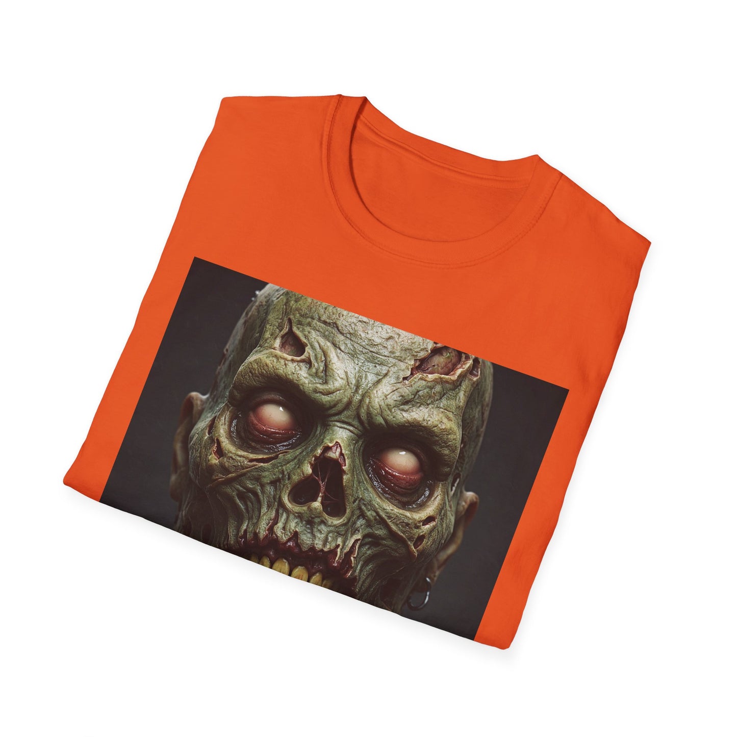 Zombie Apocalypse Apocalyptic Portrait Tee, bold, decaying zombie graphic