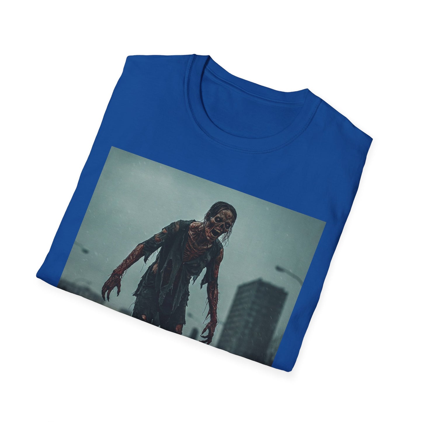 Zombie Apocalypse Unisex Softstyle T-Shirt - Eerie Horror Graphic Tee