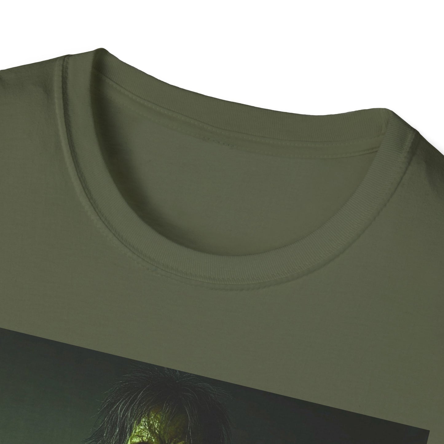 Apocalyptic Portrait Tee, bold, decaying zombie graphic