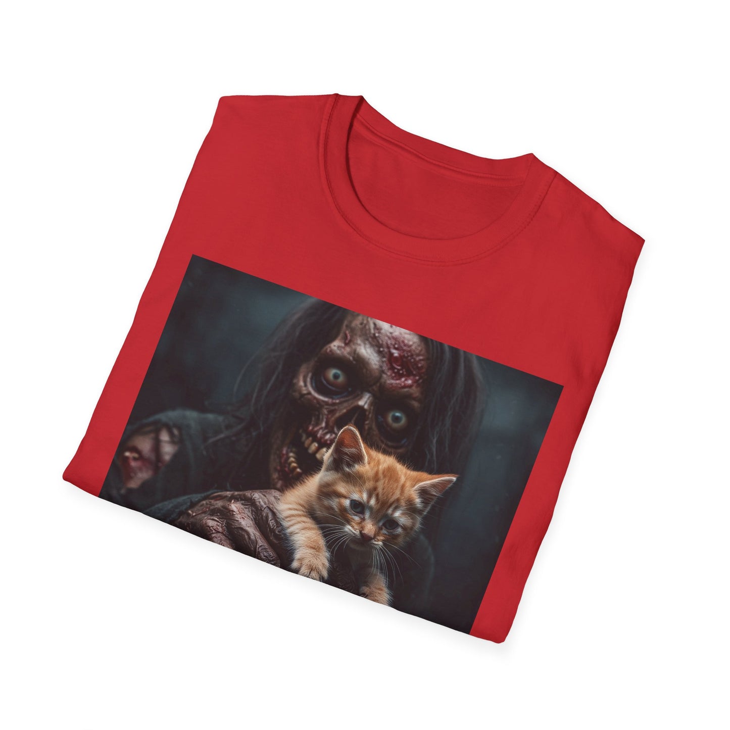 Apocalyptic Portrait Tee, bold, decaying zombie graphic