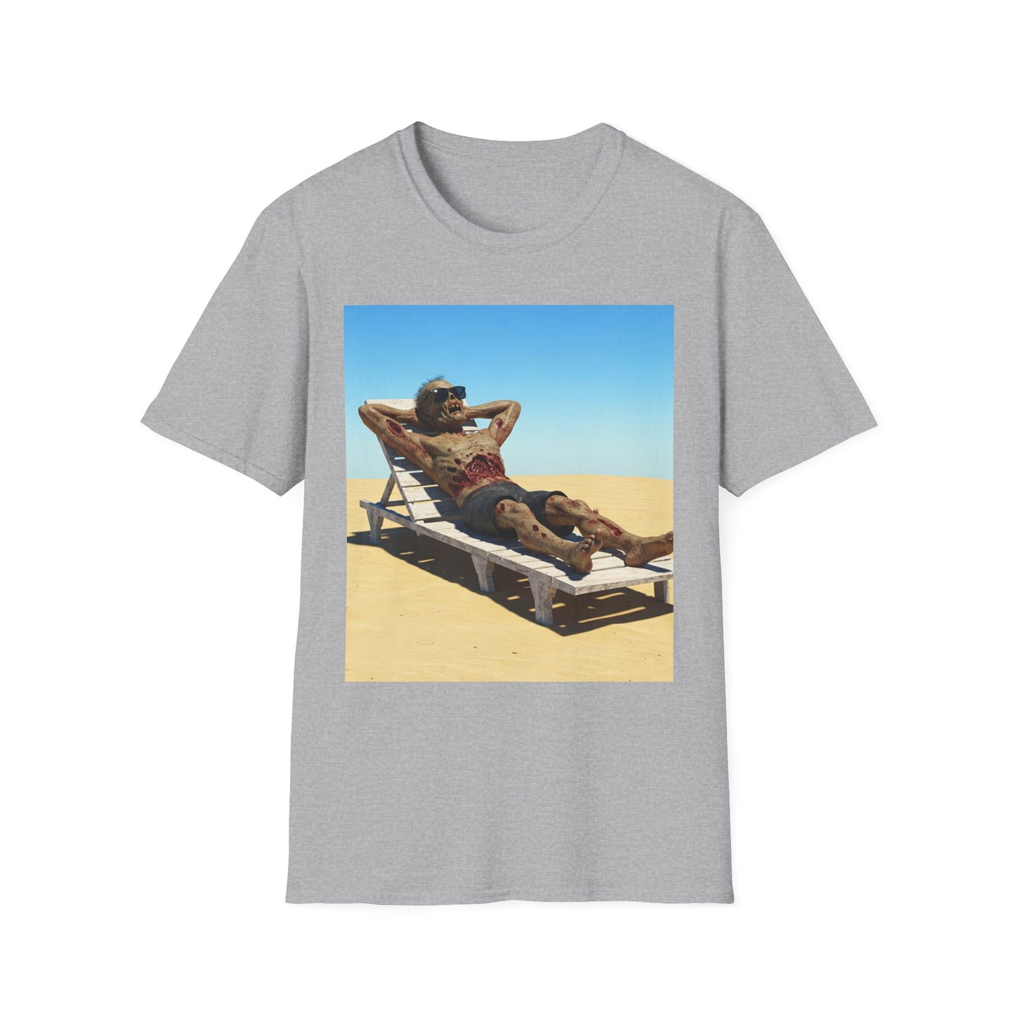 Relaxed Vibes Unisex Softstyle T-Shirt - Beach Chill Design