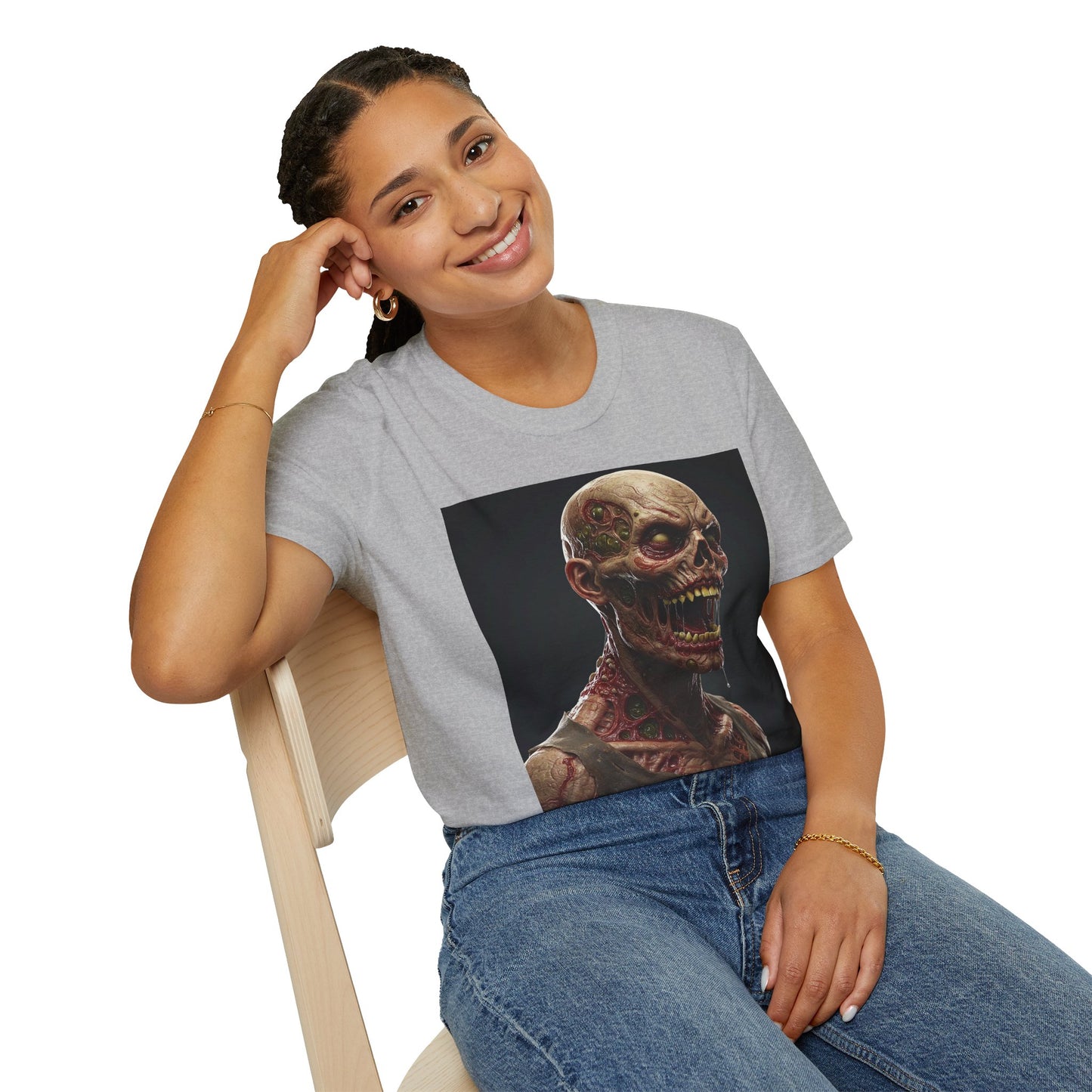 Zombie Graphic Unisex Softstyle T-Shirt | Horror Movie Fan Apparel