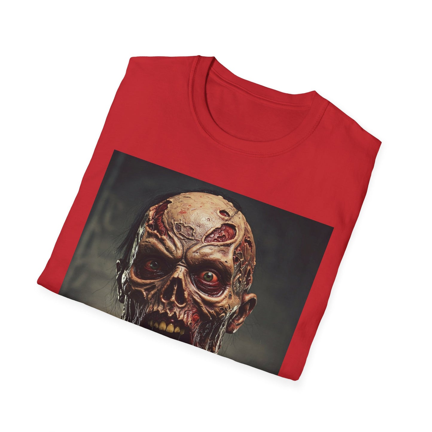 Apocalyptic Portrait Tee, bold, decaying zombie graphic