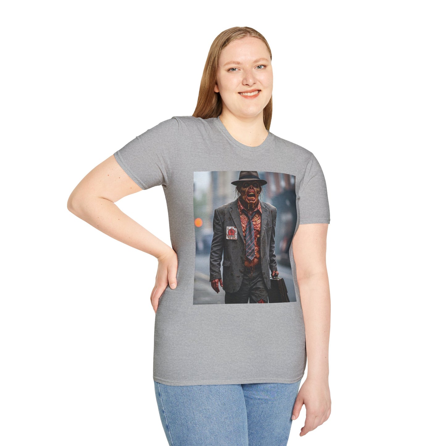 Stylish Horror-Themed Unisex Softstyle T-Shirt